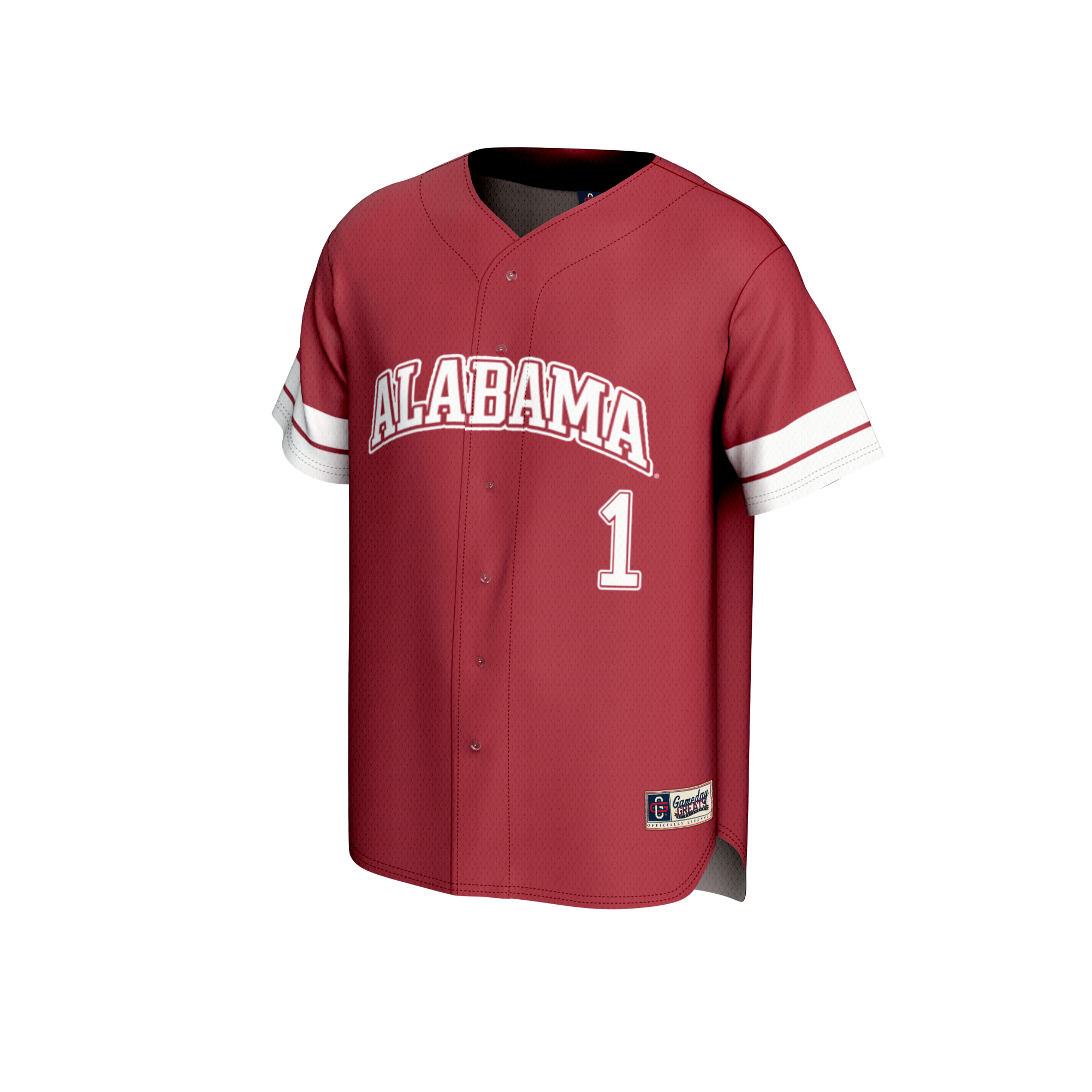 Collegiate Baseball Fashion Alabama Crimson Tide Game Jersey Crimson NCAA College Baseball Fan Wear