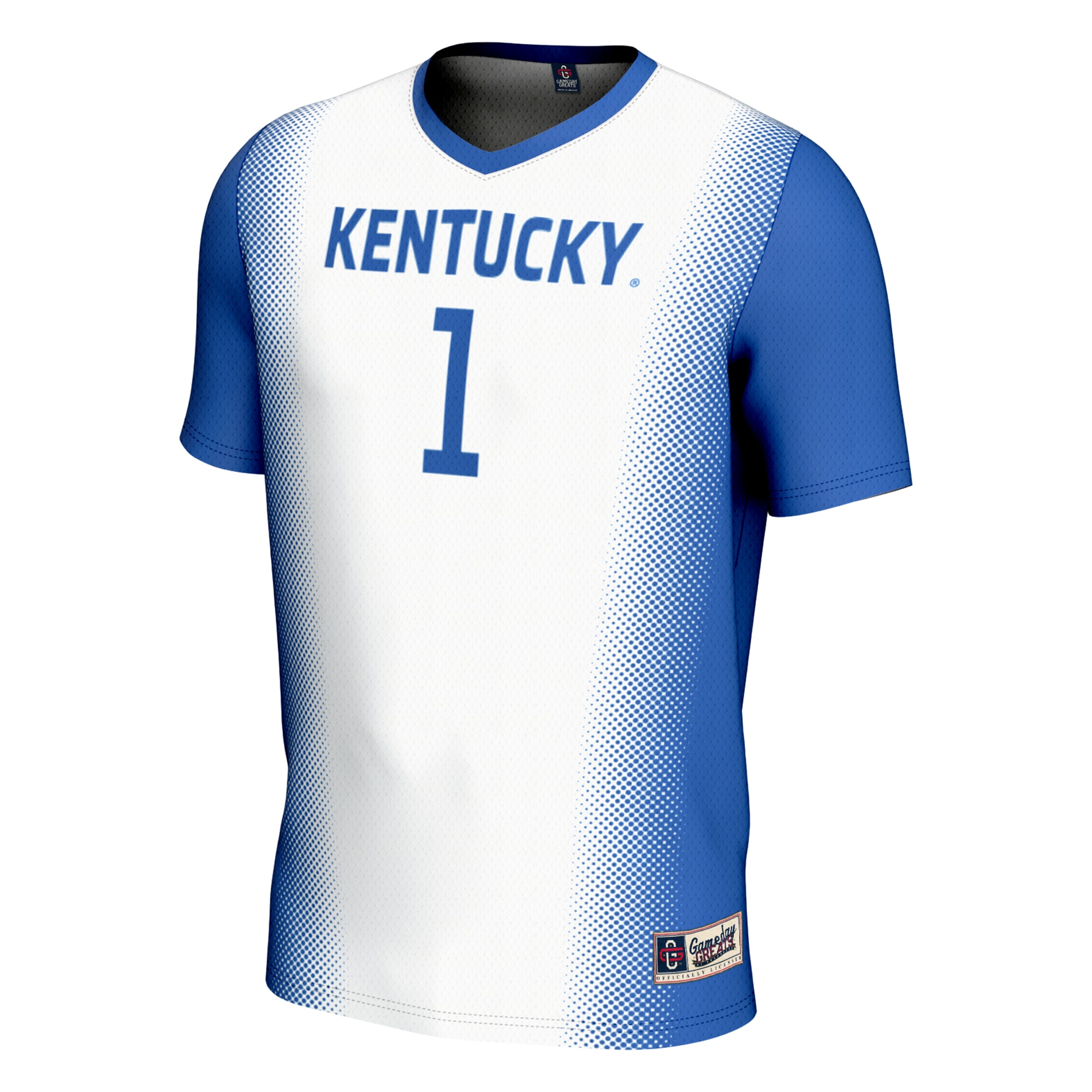 Soccer Fashion Kentucky Wildcats Game Jersey White NCAA College Soccer Fan Wear