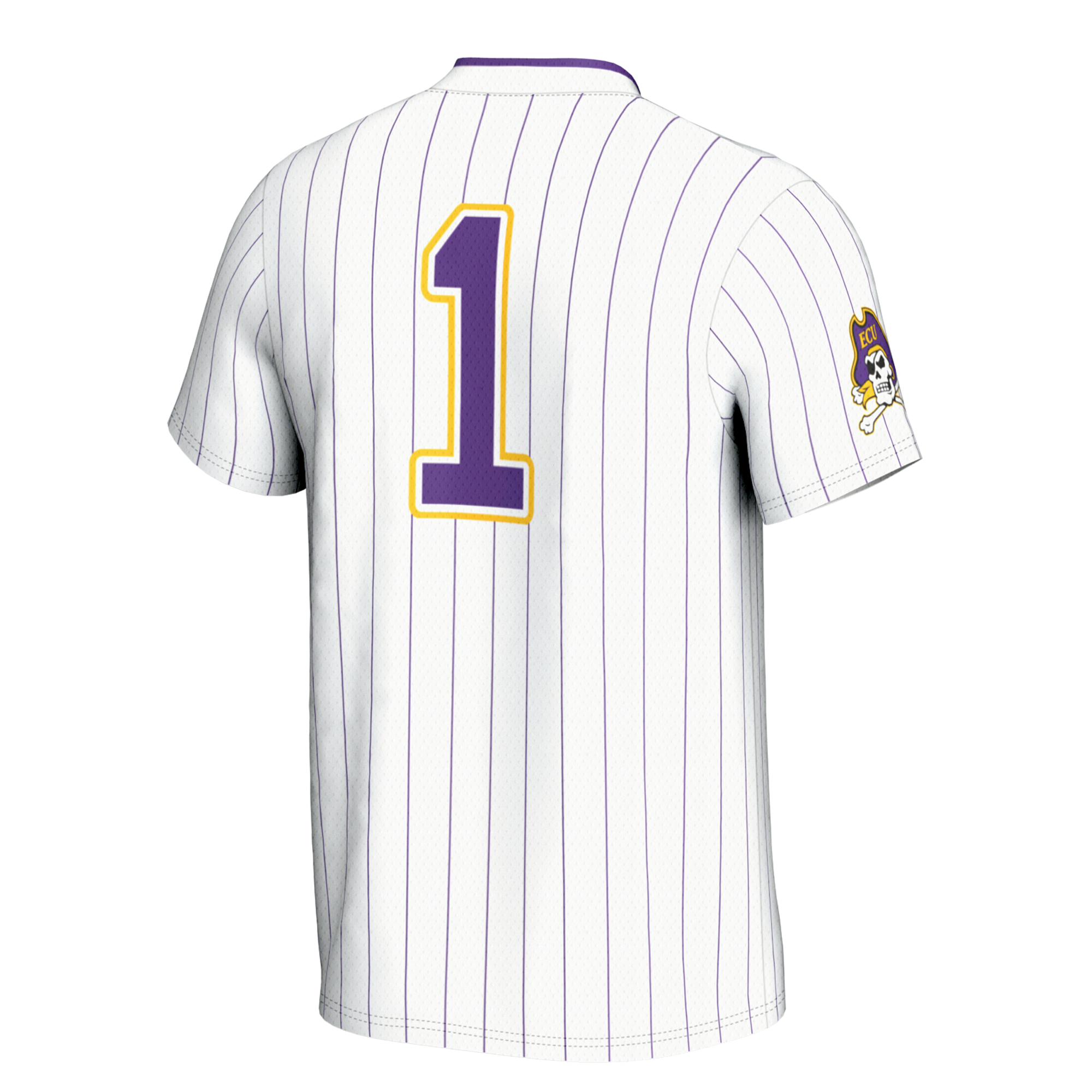 Softball ECU Pirates Game Jersey White NCAA College Softball Fan Wear Softball