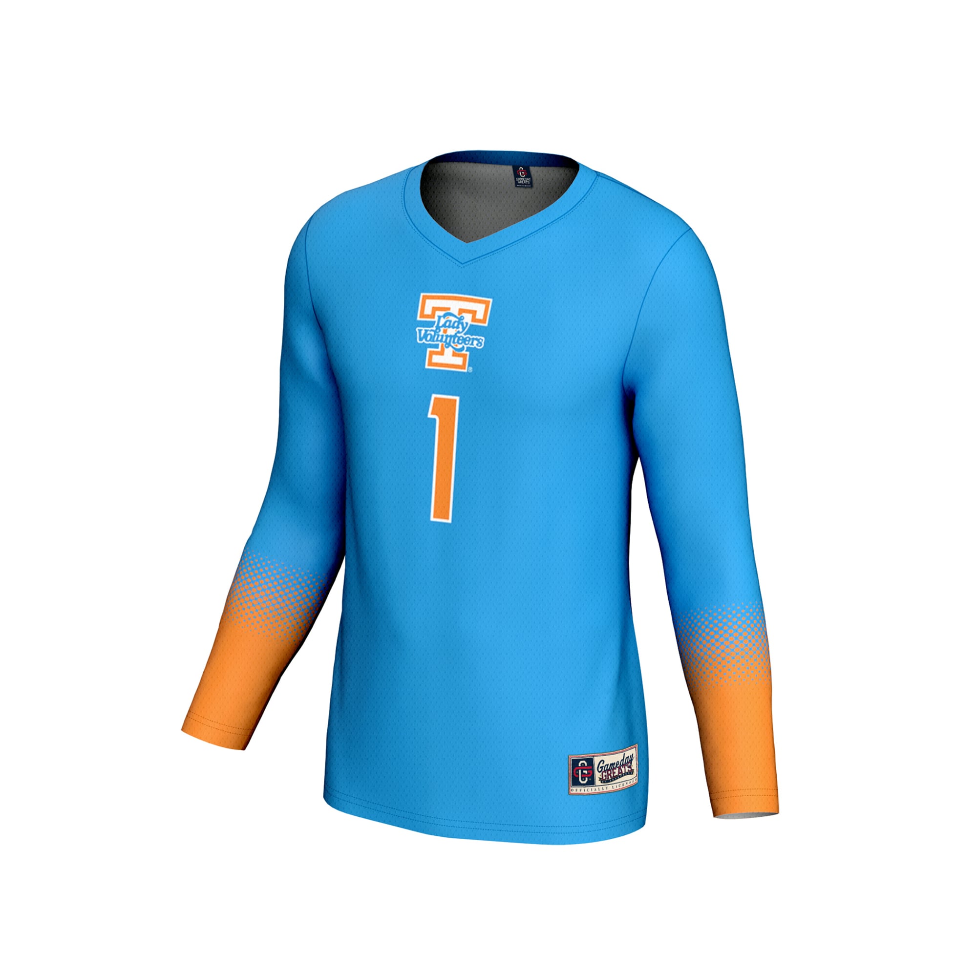 Volleyball Fashion Tennessee Volunteers Game Jersey Blue NCAA College Volleyball Fan Wear