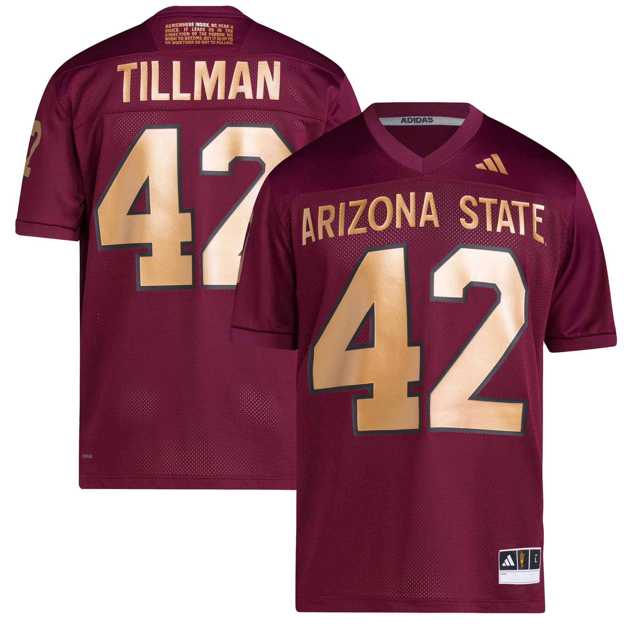Maroon Arizona State Sun Devils Jersey Maroon NCAA College Football Fan Wear