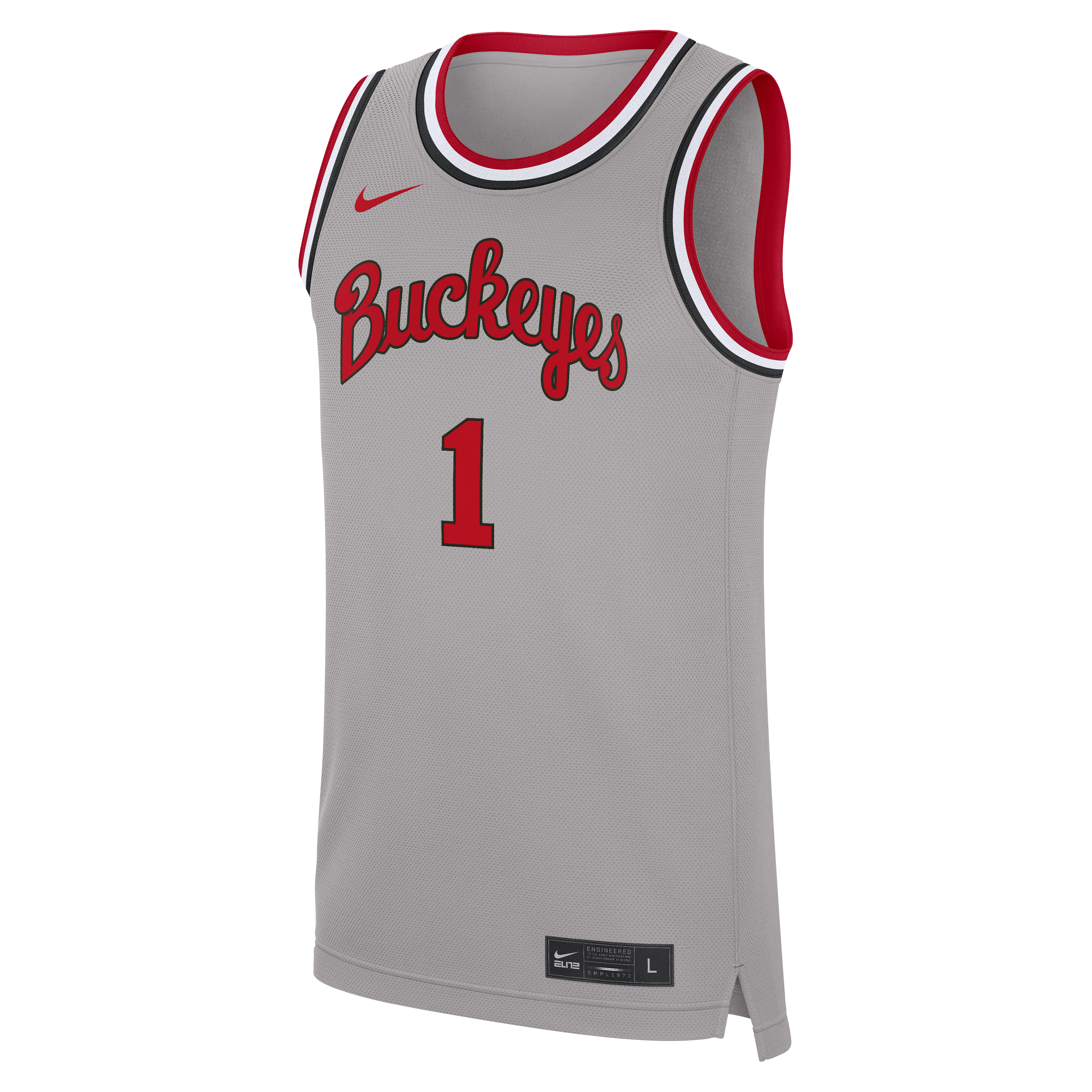 Basketball Ohio State Buckeyes Alternate Jersey Gray NCAA College Basketball Fan Wear