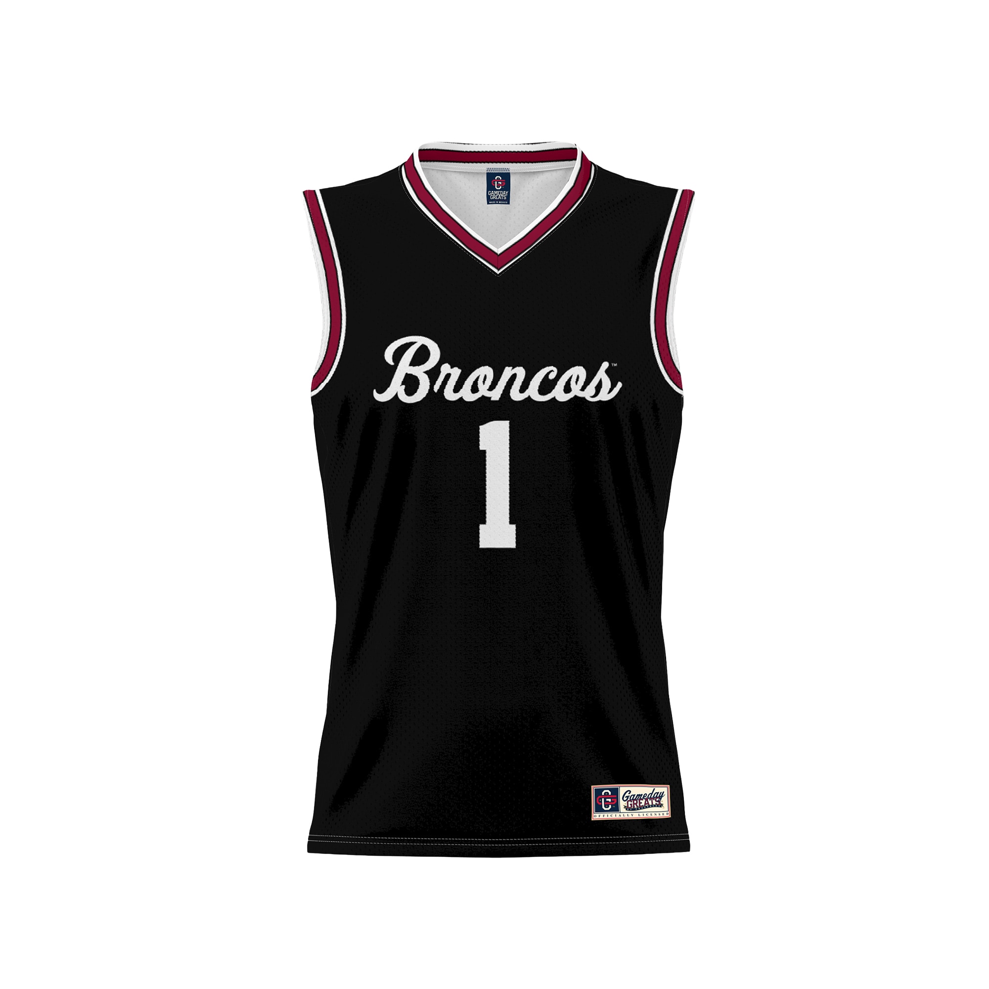Collegiate Basketball Fashion Santa Clara Broncos Game Jersey Black NCAA College Basketball Fan Wear Collegiate Basketball Fashion