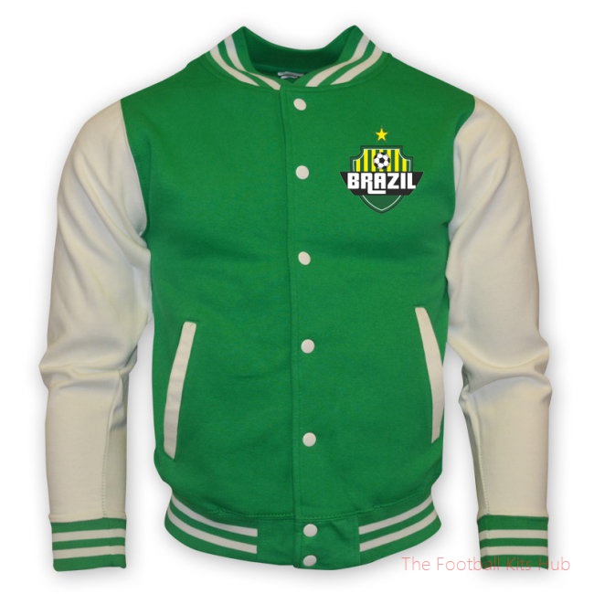 Brazil Baseball American Football Outerwear Green NCAA College Baseball Fan Wear