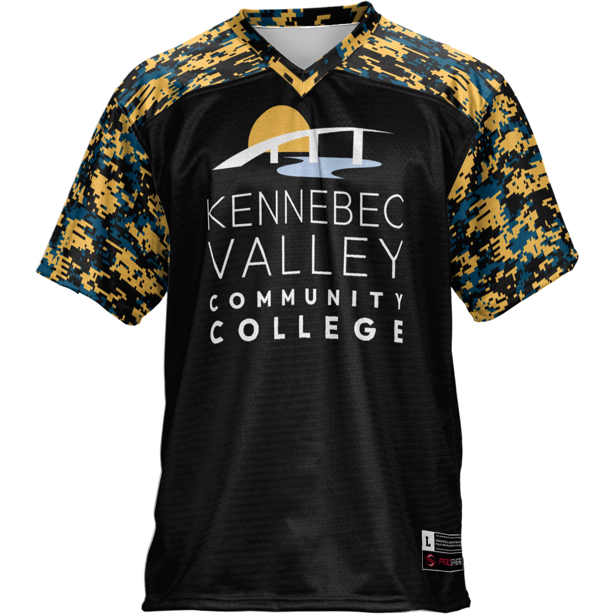 Kennebec Valley Community College Game Jersey Black NCAA College Football Fan Wear
