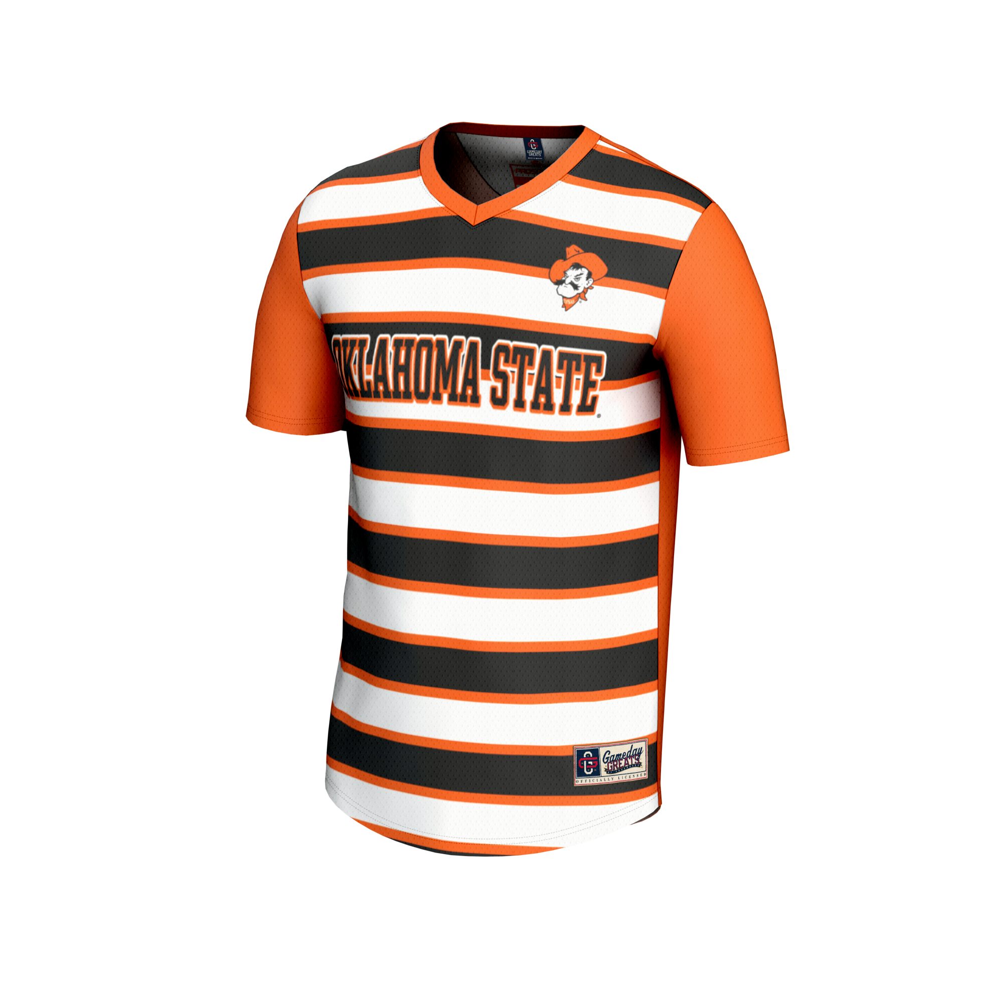 Collegiate Soccer Fashion Oklahoma State Cowboys Game Jersey No.1 Orange NCAA College Soccer Fan Wear