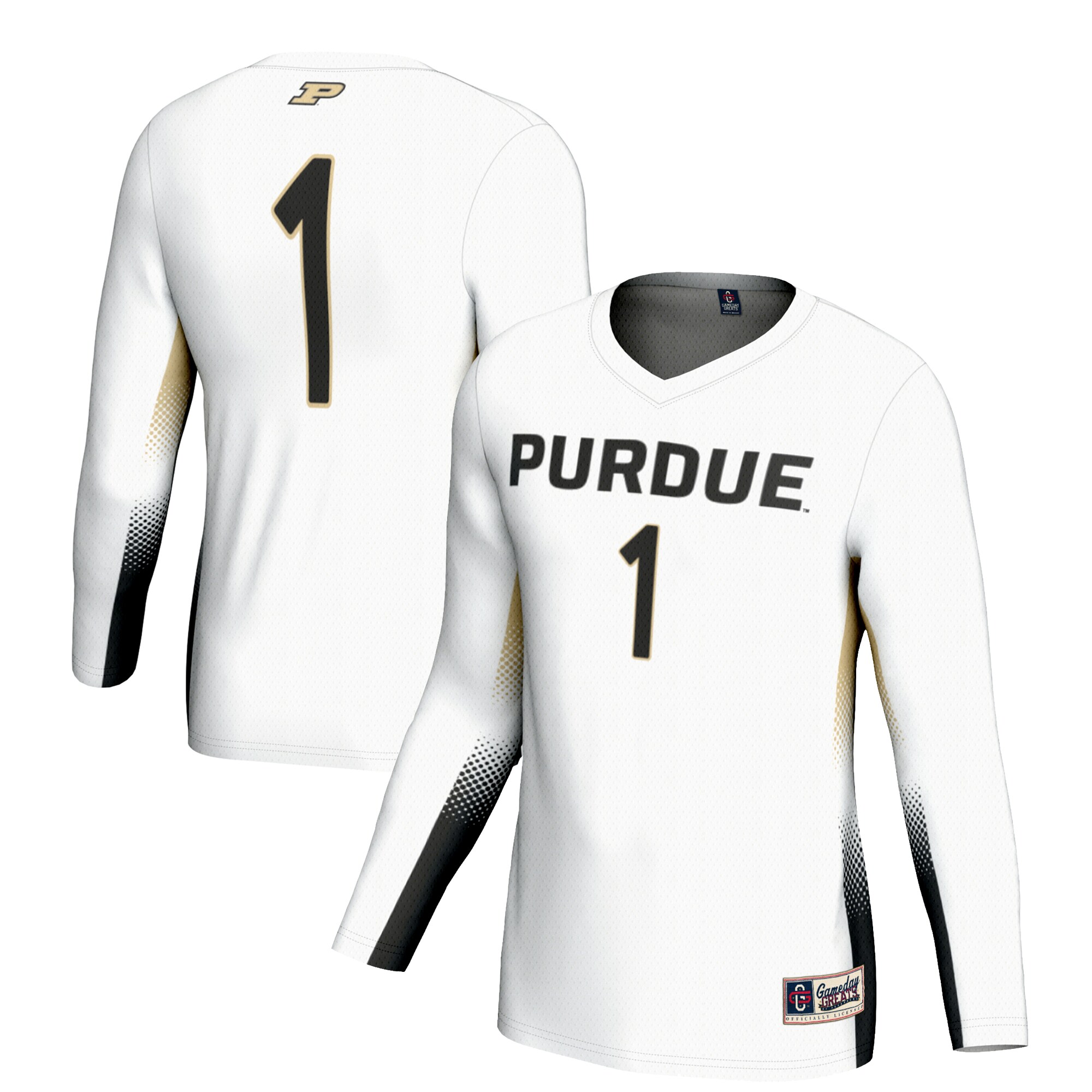 Volleyball Purdue Boilermakers Game Jersey White NCAA College Volleyball Fan Wear Volleyball