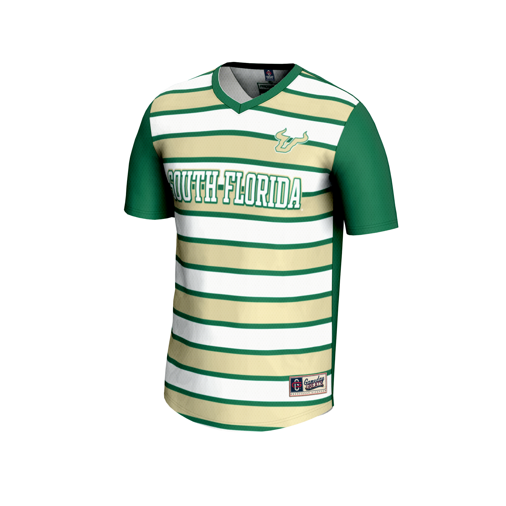 Soccer Fashion South Florida Bulls Game Jersey Green NCAA College Soccer Fan Wear Soccer Fashion