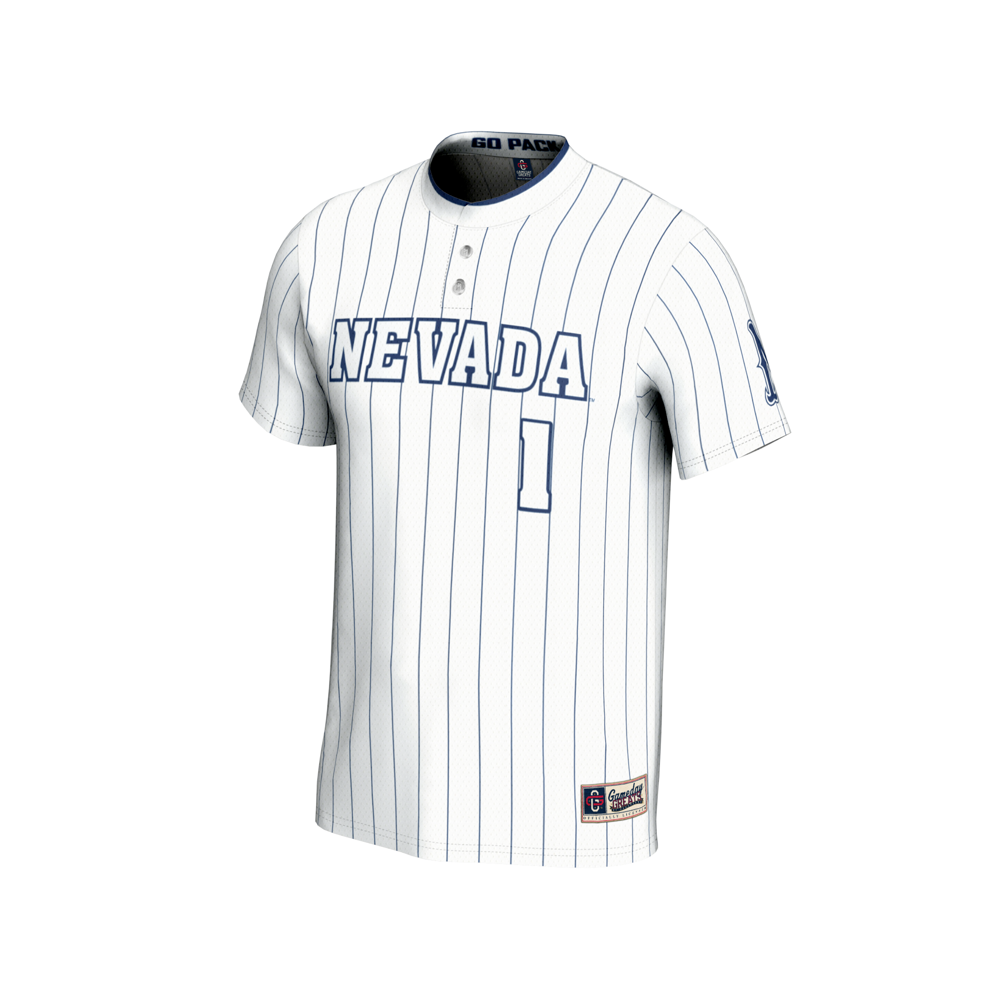 Collegiate Softball Fashion Nevada Wolf Pack Game Jersey White NCAA College Softball Fan Wear