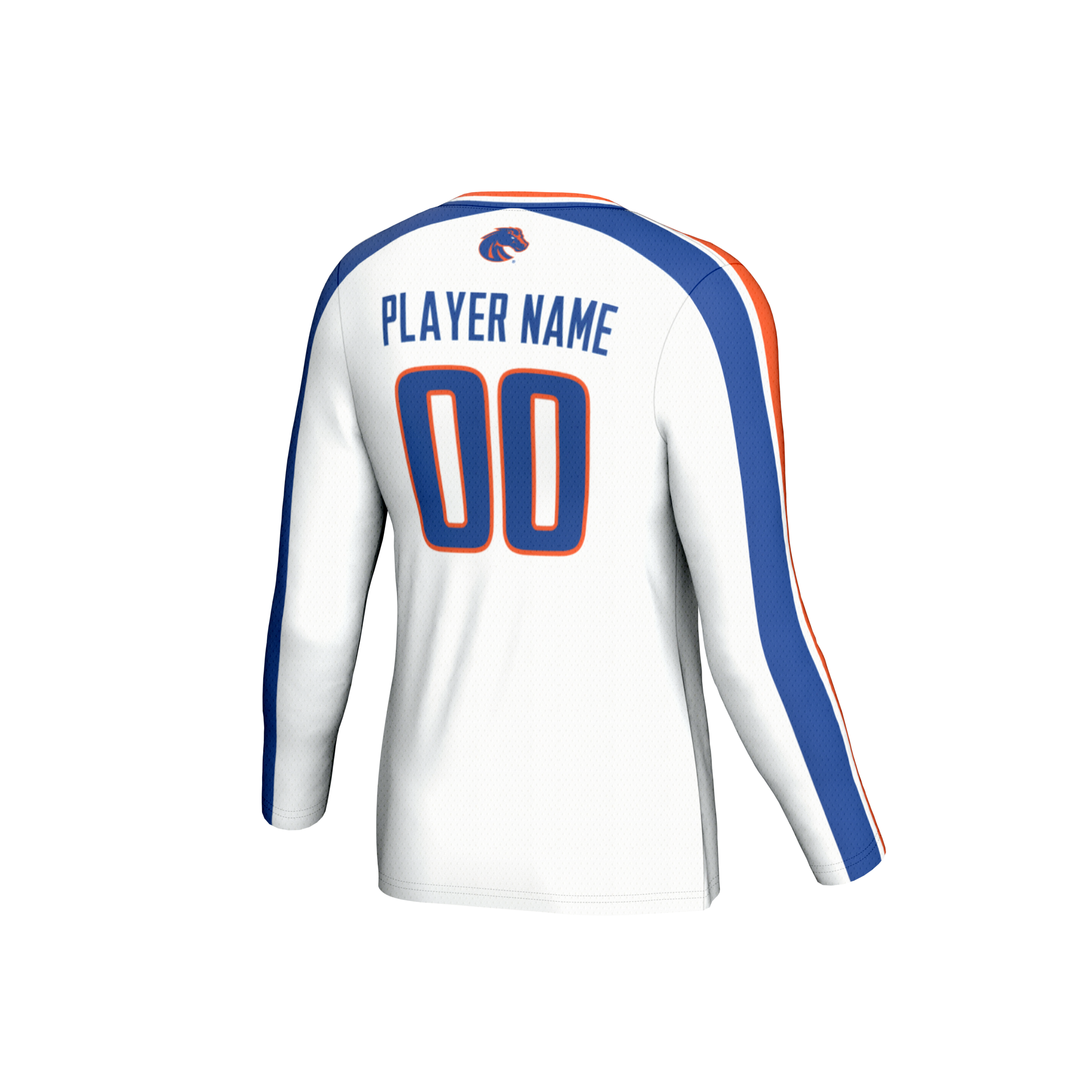 NIL Pick Collegiate Boise State Broncos Player Jersey White NCAA College Volleyball Fan Wear NIL Pick Collegiate