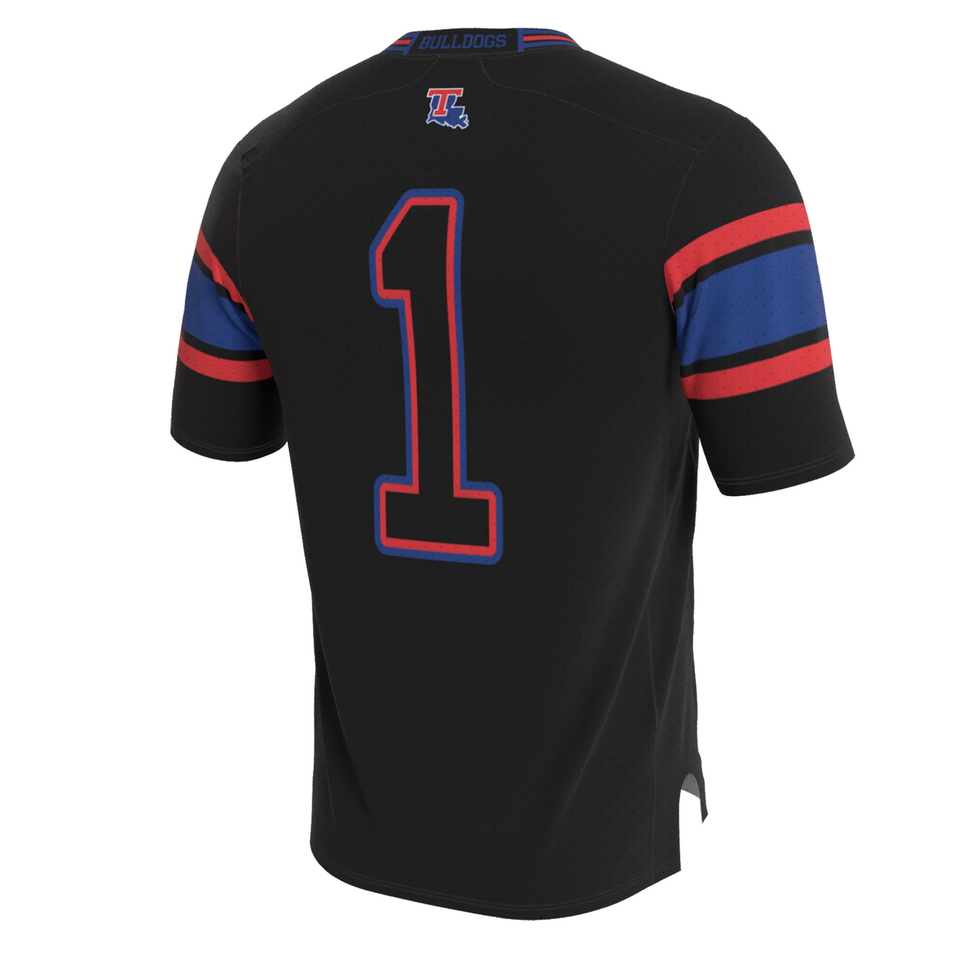 Collegiate Blackout Fashion Louisiana Tech Bulldogs Game Jersey NCAA College Football Fan Wear Collegiate Blackout Fashion