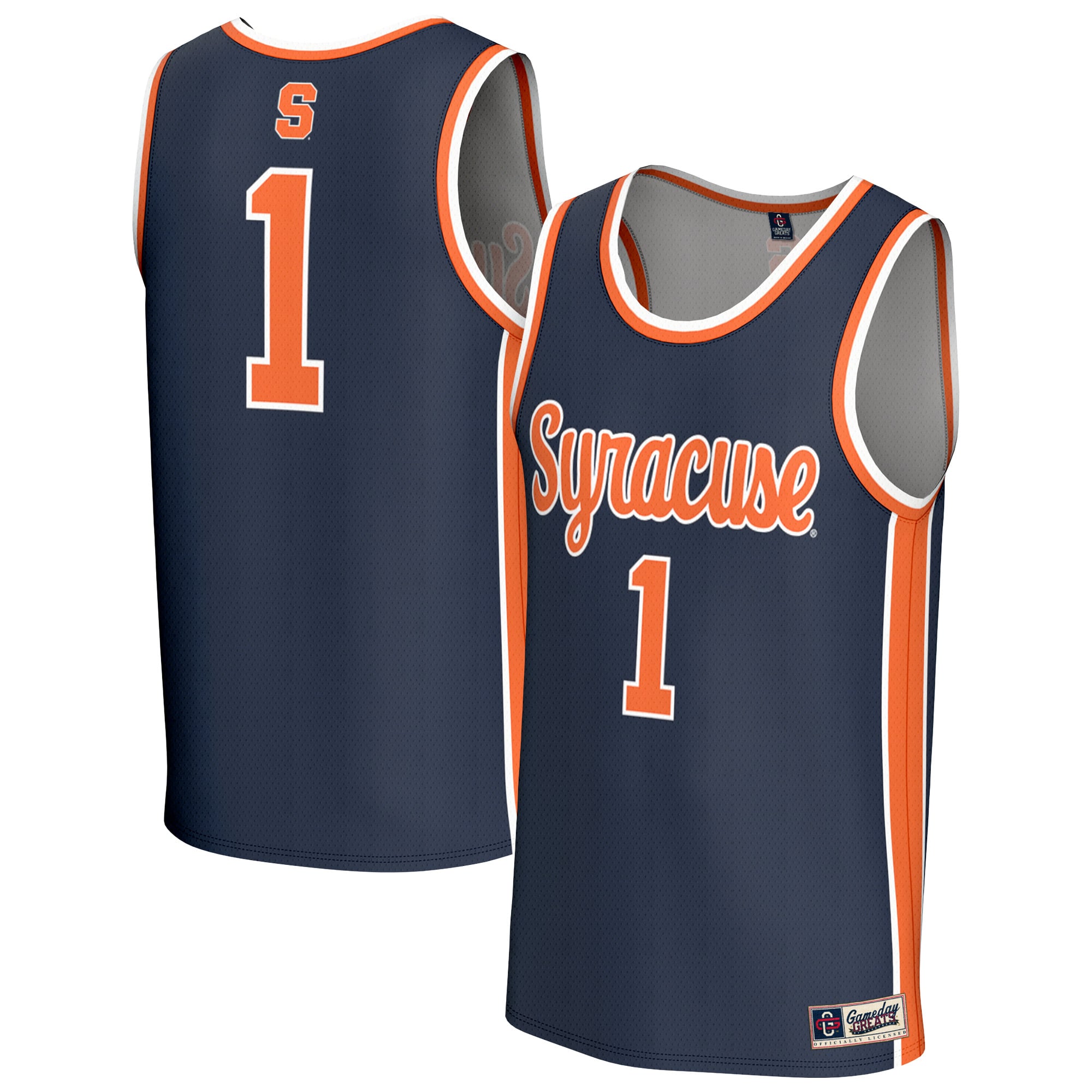 Ultra-Light Syracuse Orange Jersey Navy NCAA College Basketball Fan Wear