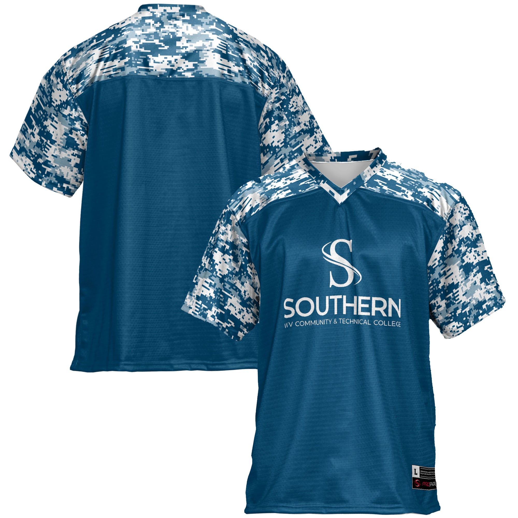 Blue Technical Southern West Virginia Community Game Jersey Blue NCAA College Football Fan Wear