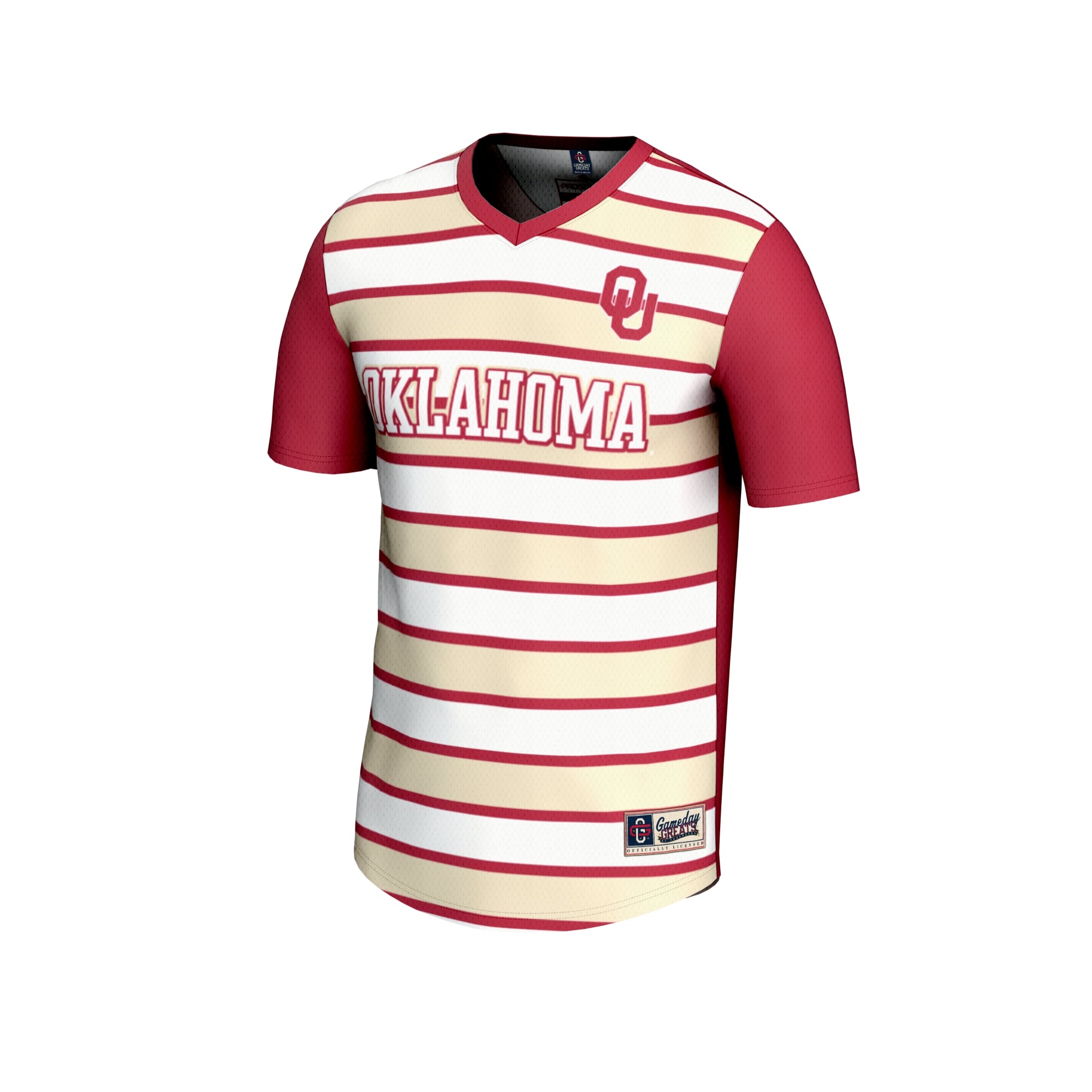 Soccer Fashion Oklahoma Sooners Game Jersey Crimson NCAA College Soccer Fan Wear