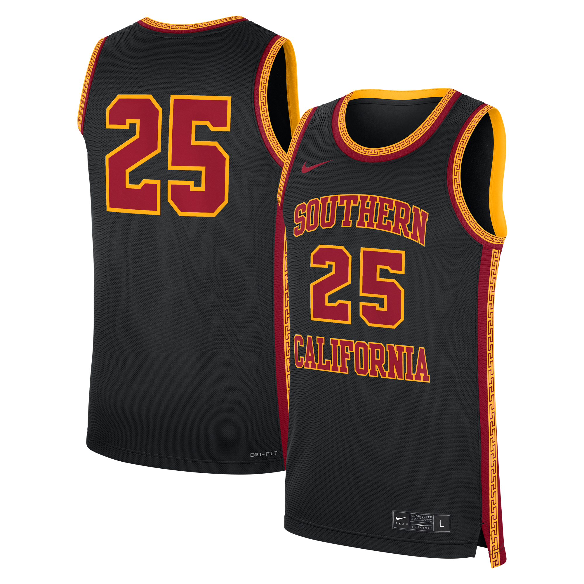 USC Trojans Game Jersey Black NCAA College Football Fan Wear