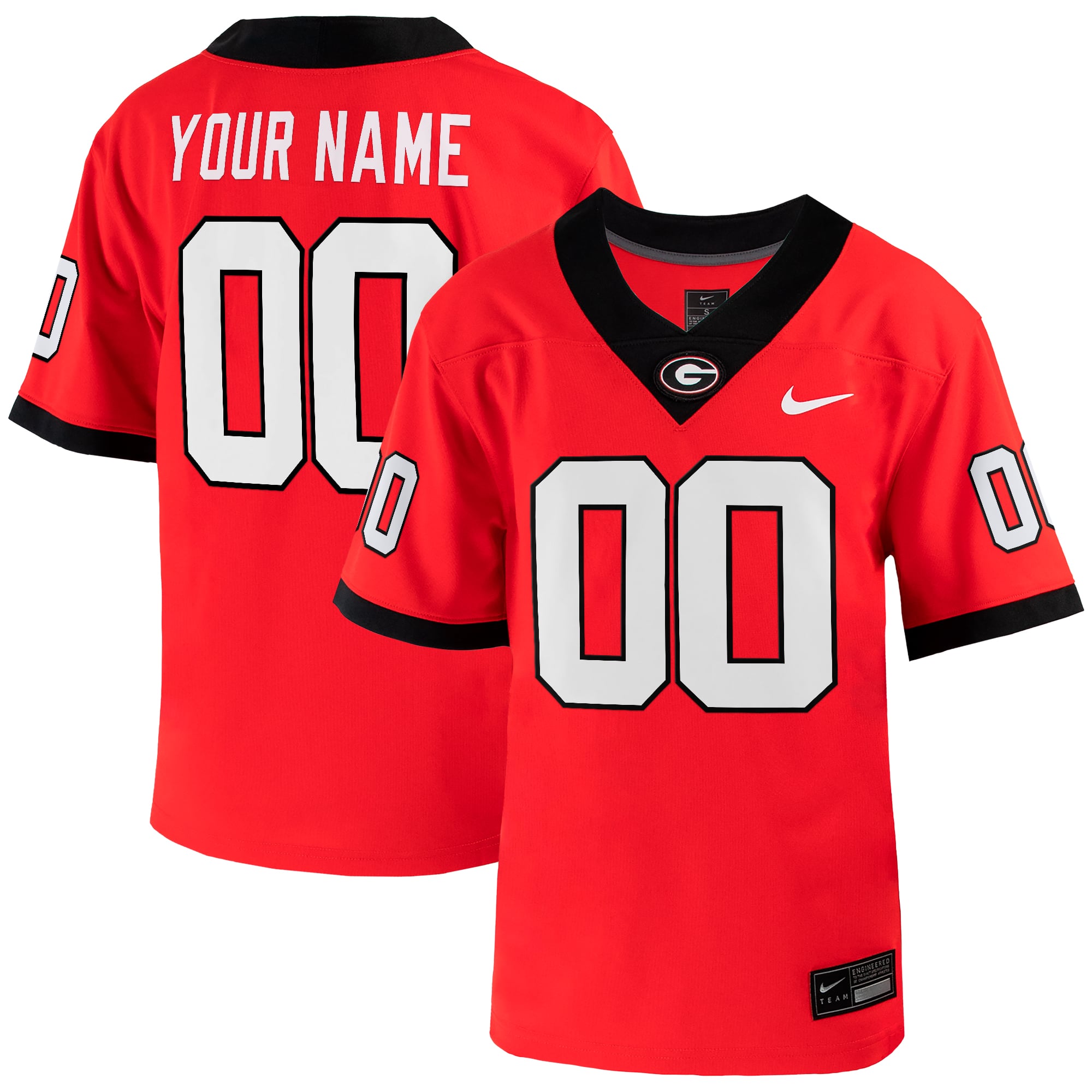 Red Georgia Bulldogs Game Jersey Red NCAA College Football Fan Wear