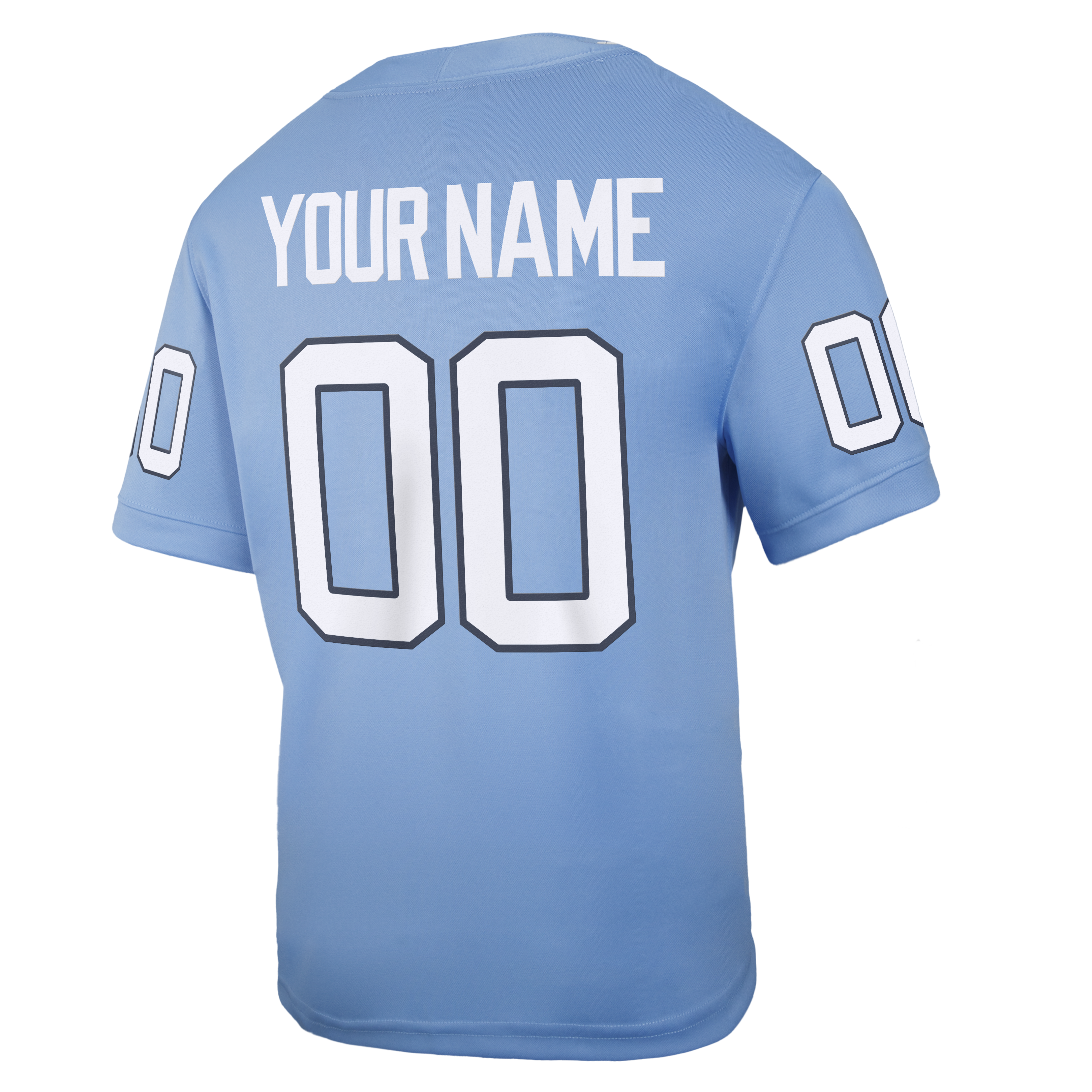 Blue North Carolina Tar Heels Replica Jersey Blue NCAA College Football Fan Wear Custom Number