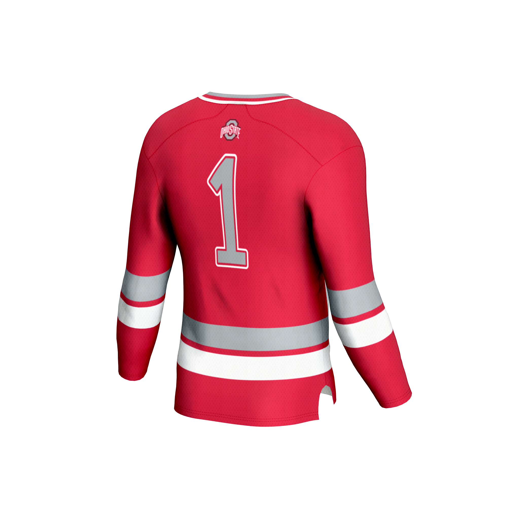 Scarlet Hockey Fashion Ohio State Buckeyes Game Jersey Scarlet NCAA College Hockey Fan Wear Scarlet Hockey Fashion