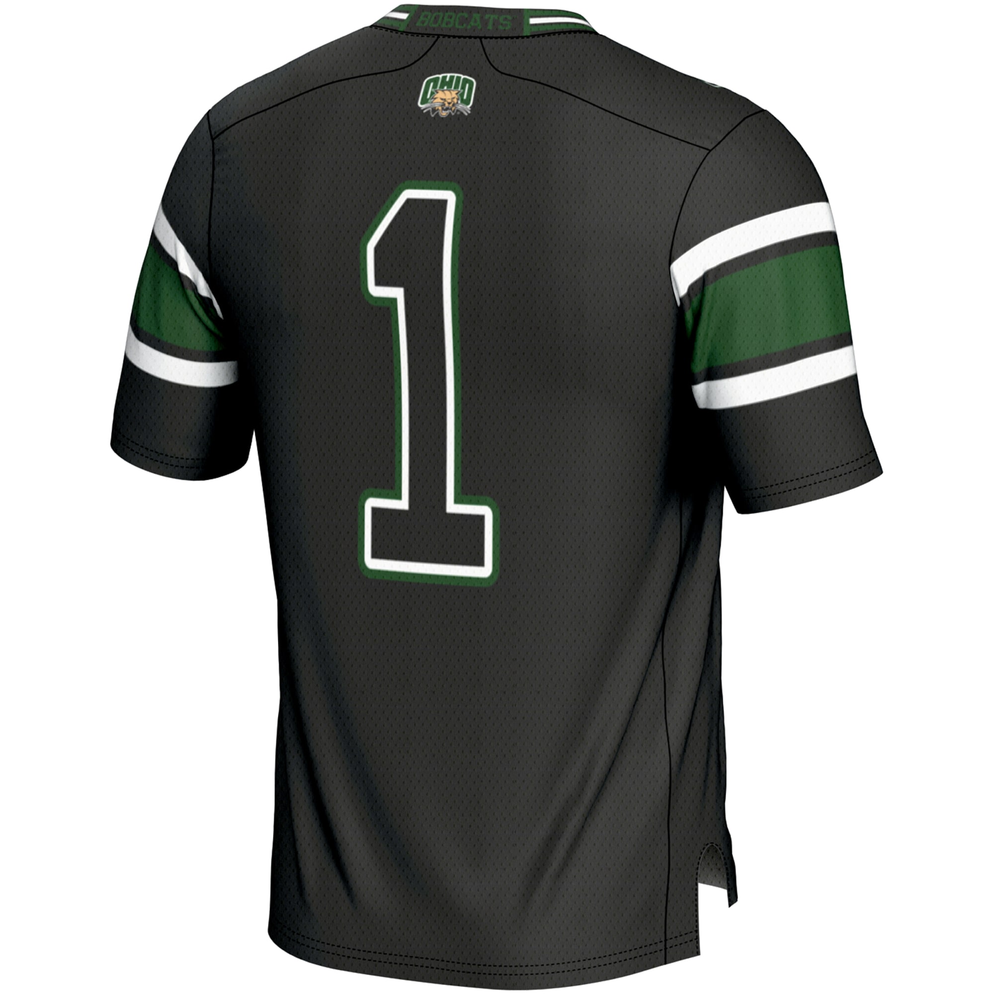 Endzone Ohio Bobcats Game Jersey Black NCAA College Football Fan Wear