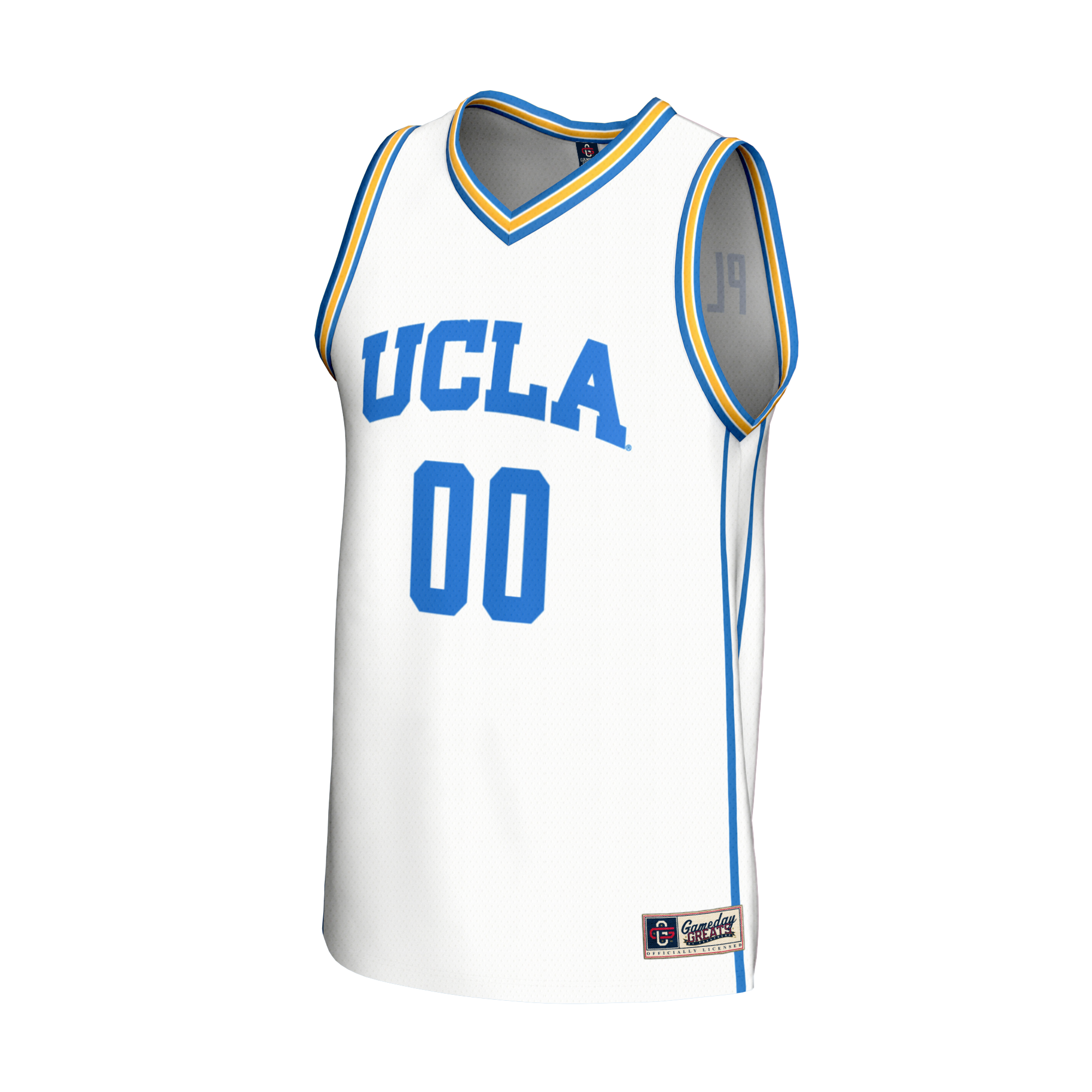 NIL Pick- Basketball UCLA Bruins Player Jersey White NCAA College Basketball Fan Wear