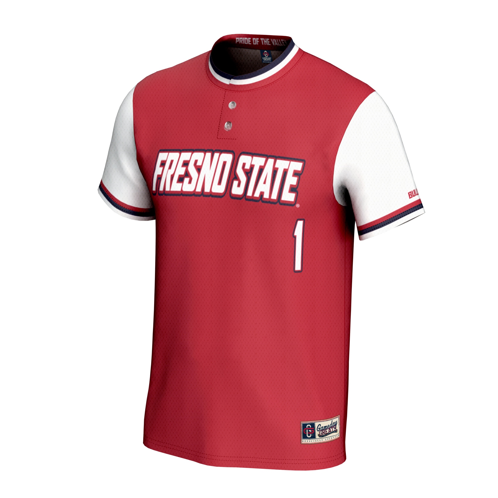 Softball Fashion Fresno State Bulldogs Game Jersey Red NCAA College Softball Fan Wear