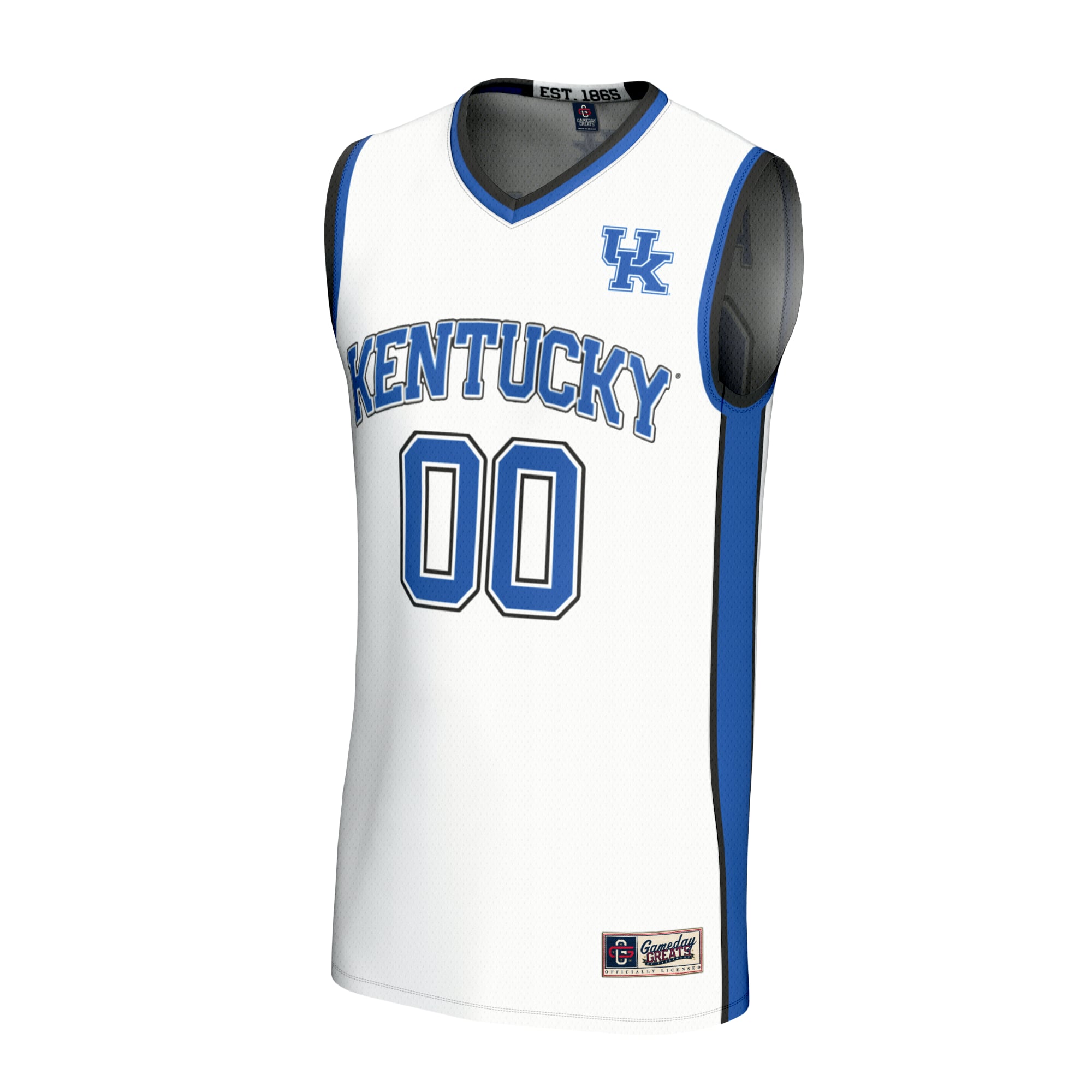 Collegiate Basketball NIL Kentucky Wildcats Player Jersey White NCAA College Basketball Fan Wear Collegiate Basketball NIL