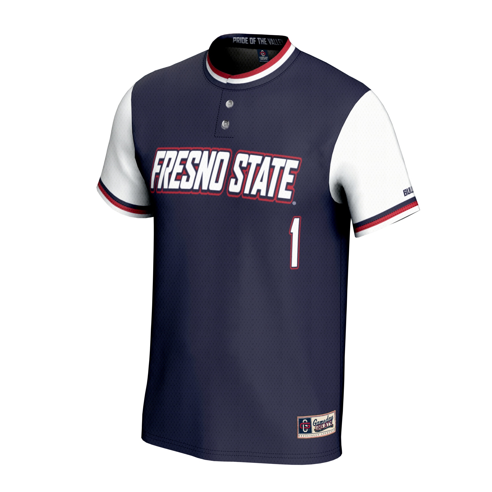 Softball Fashion Fresno State Bulldogs Game Jersey Navy NCAA College Softball Fan Wear Softball Fashion