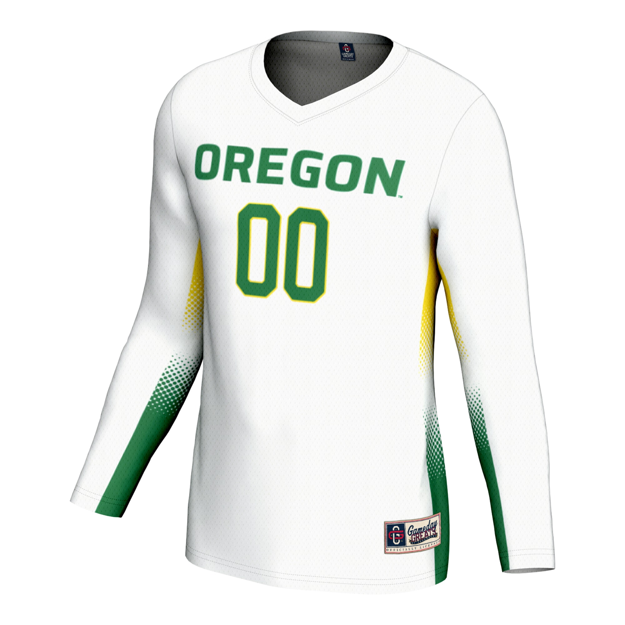 NIL Volleyball Oregon Ducks Game Jersey White NCAA College Volleyball Fan Wear