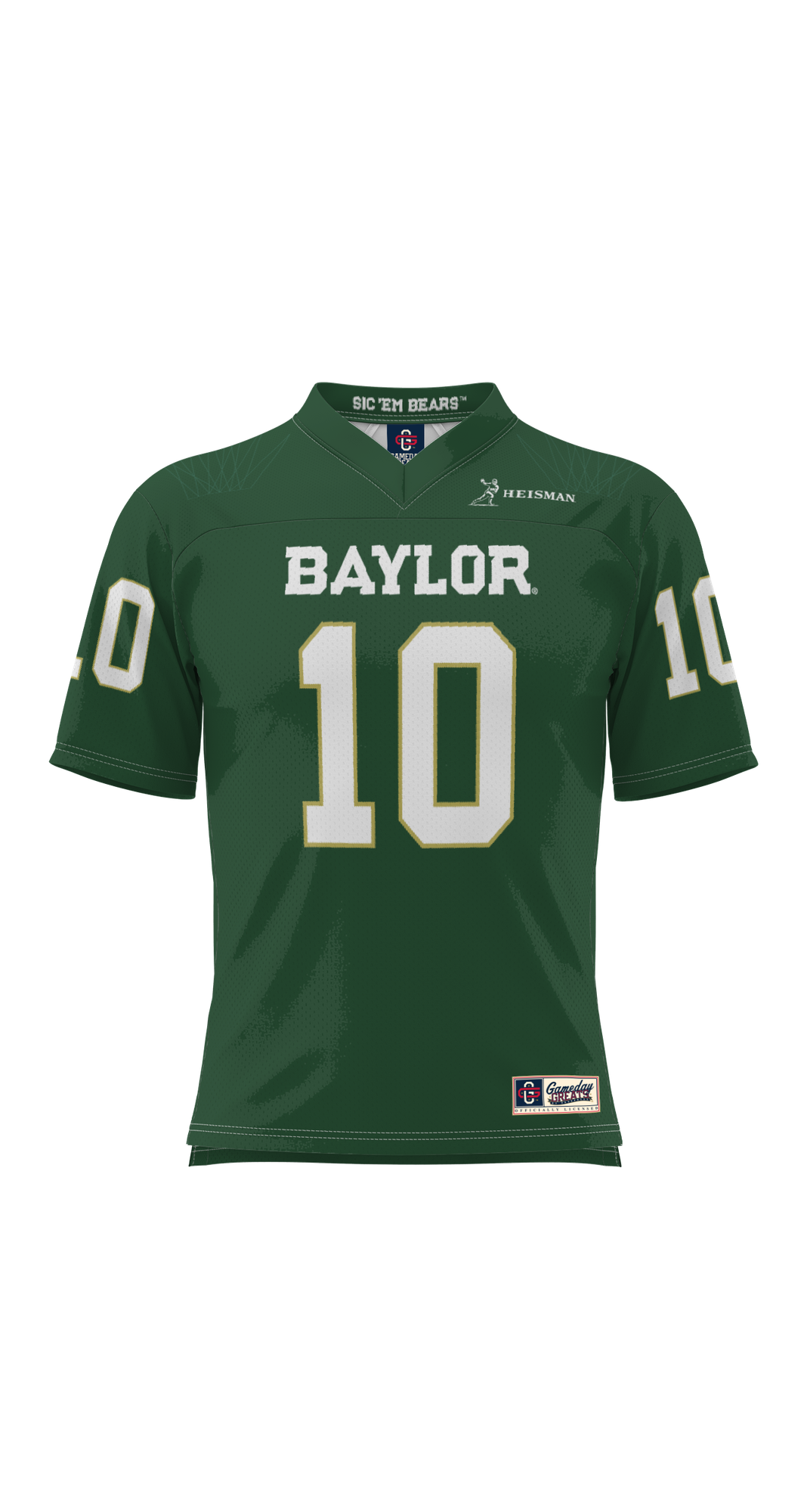 Robert Griffin Heisman Baylor Bears Game Jersey Green NCAA College Football Fan Wear