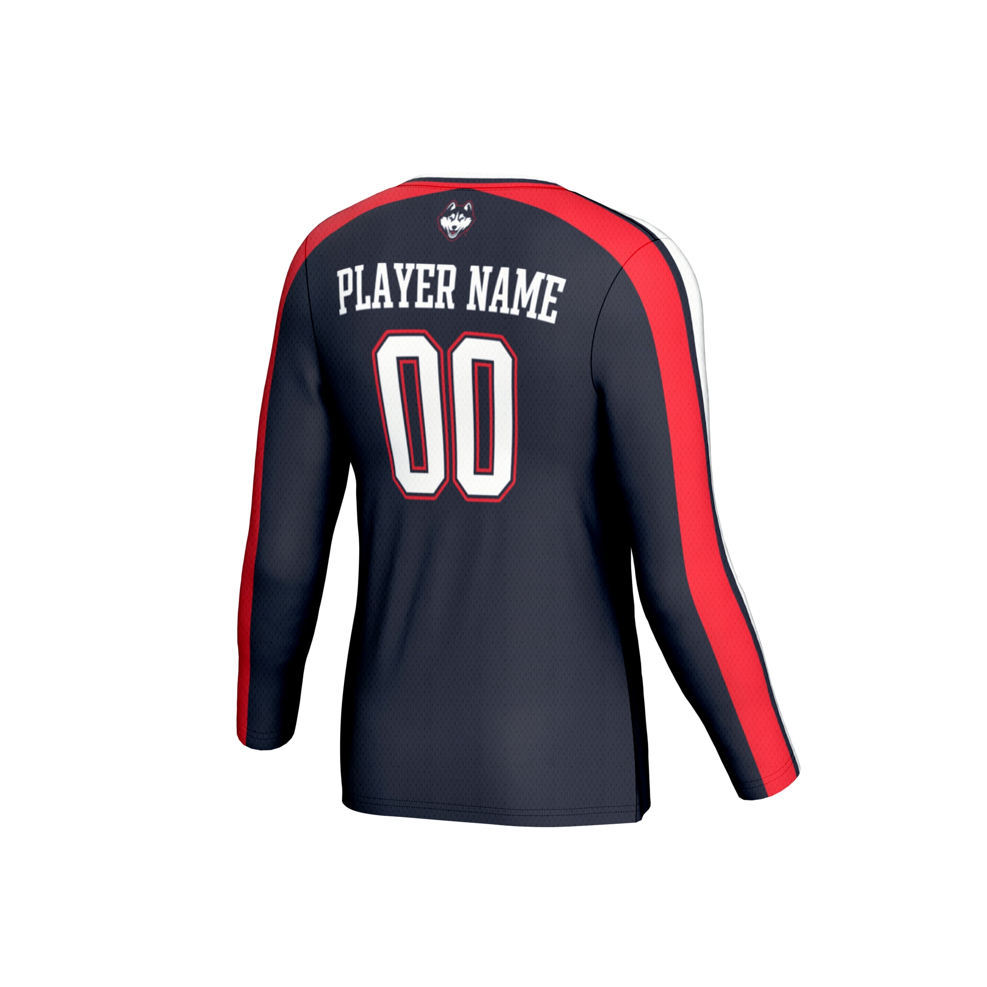 NIL Pick- Collegiate UConn Huskies Player Jersey Navy NCAA College Volleyball Fan Wear NIL Pick- Collegiate