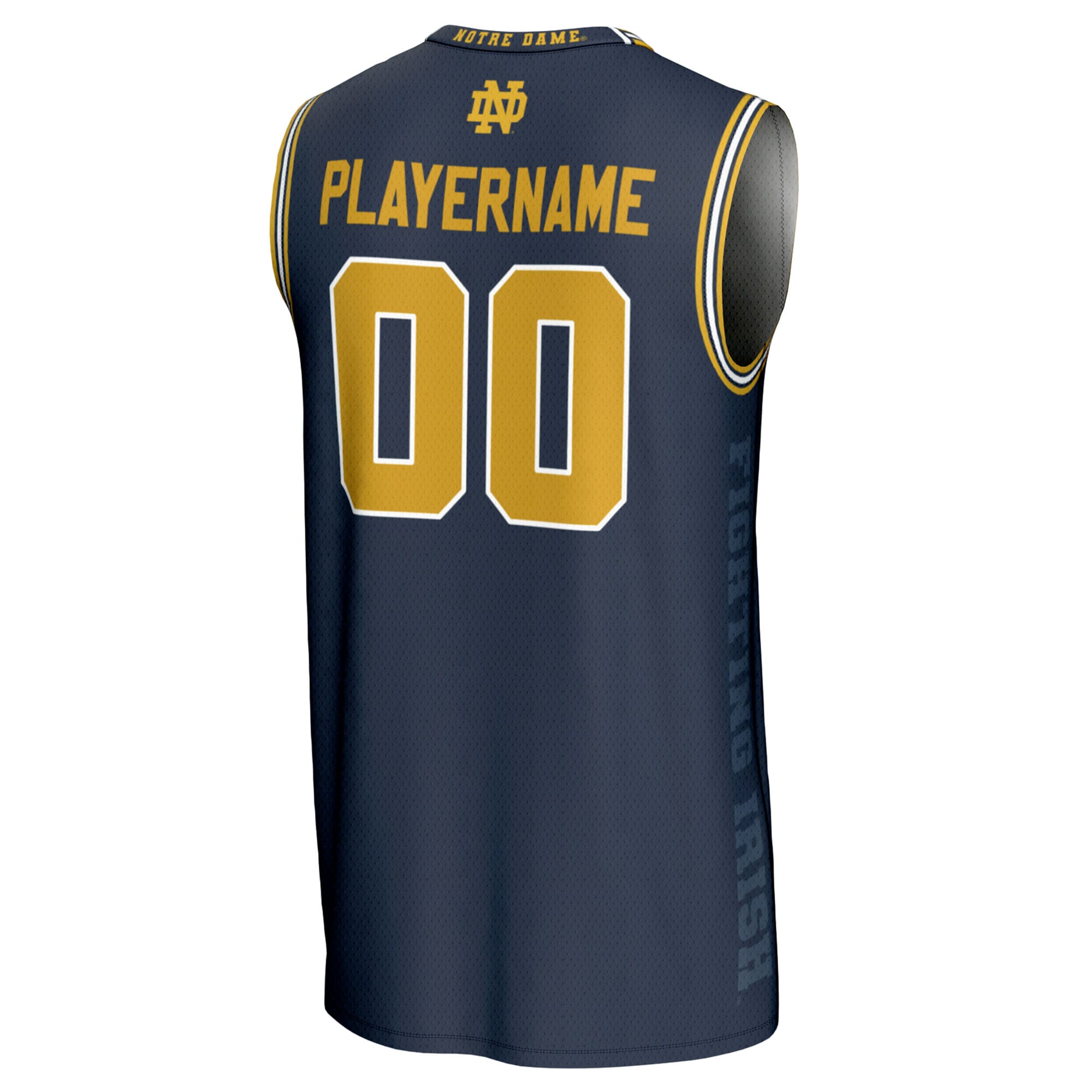 NIL Pick- Basketball Notre Dame Fighting Irish Player Jersey Navy NCAA College Basketball Fan Wear