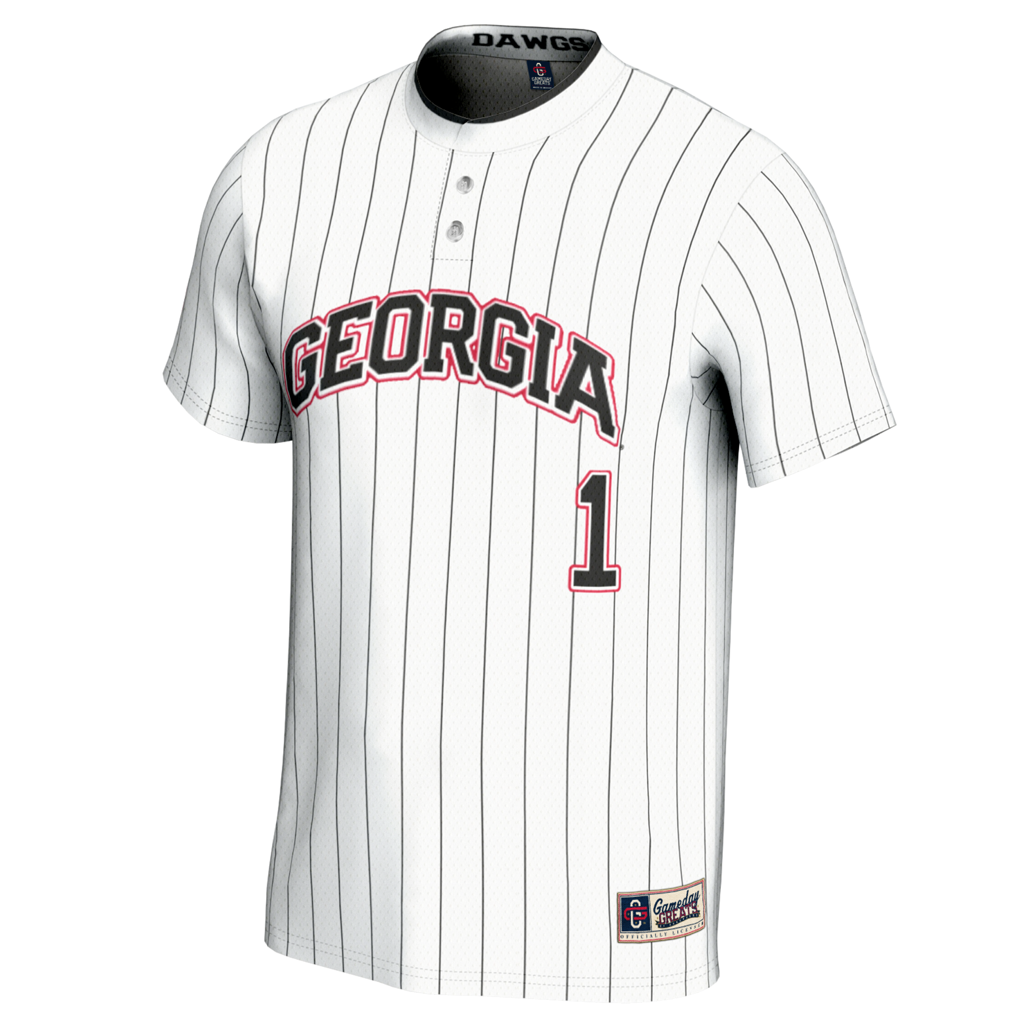 Softball Georgia Bulldogs Game Jersey White NCAA College Softball Fan Wear