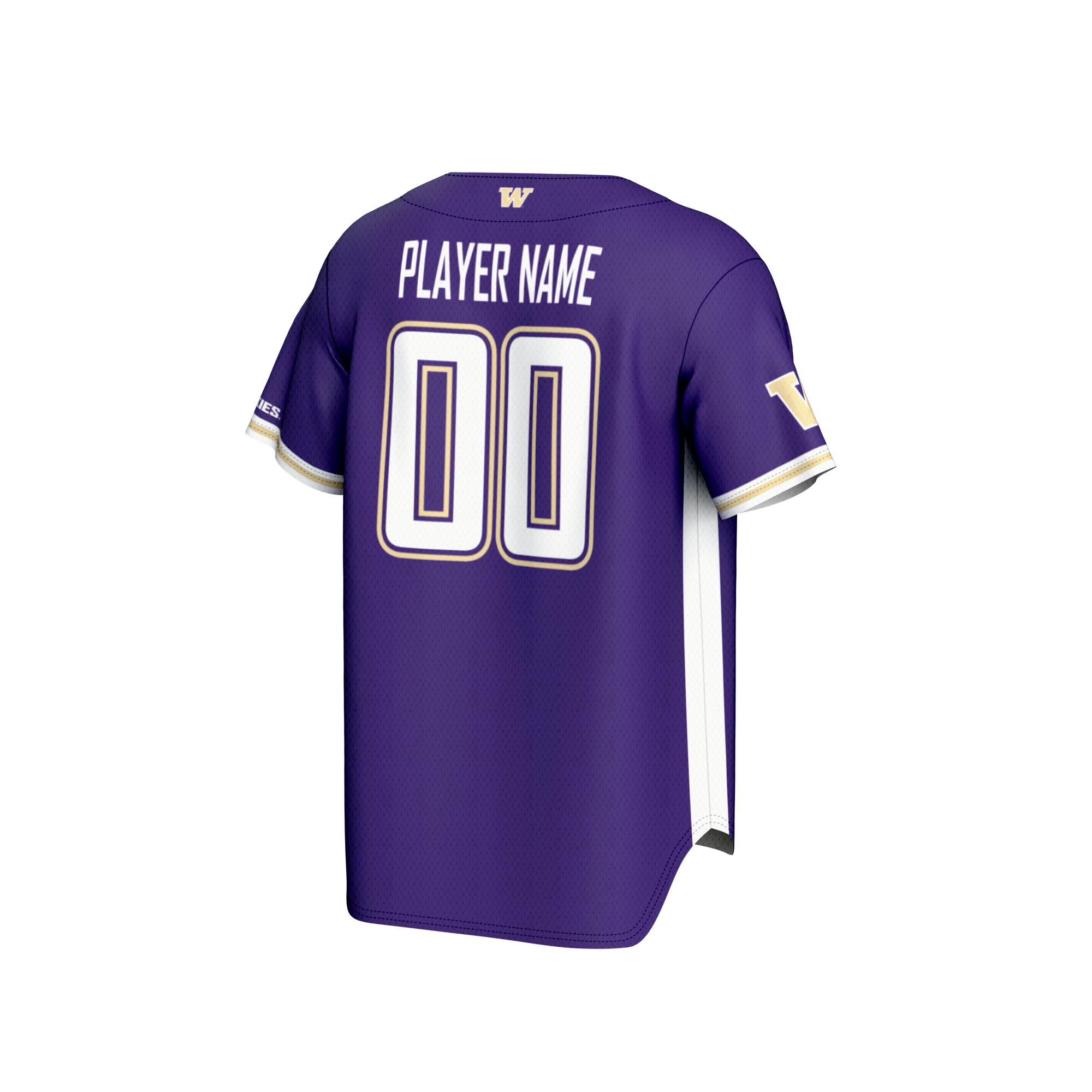 NIL Pick Baseball Washington Huskies Player Jersey Purple NCAA College Baseball Fan Wear