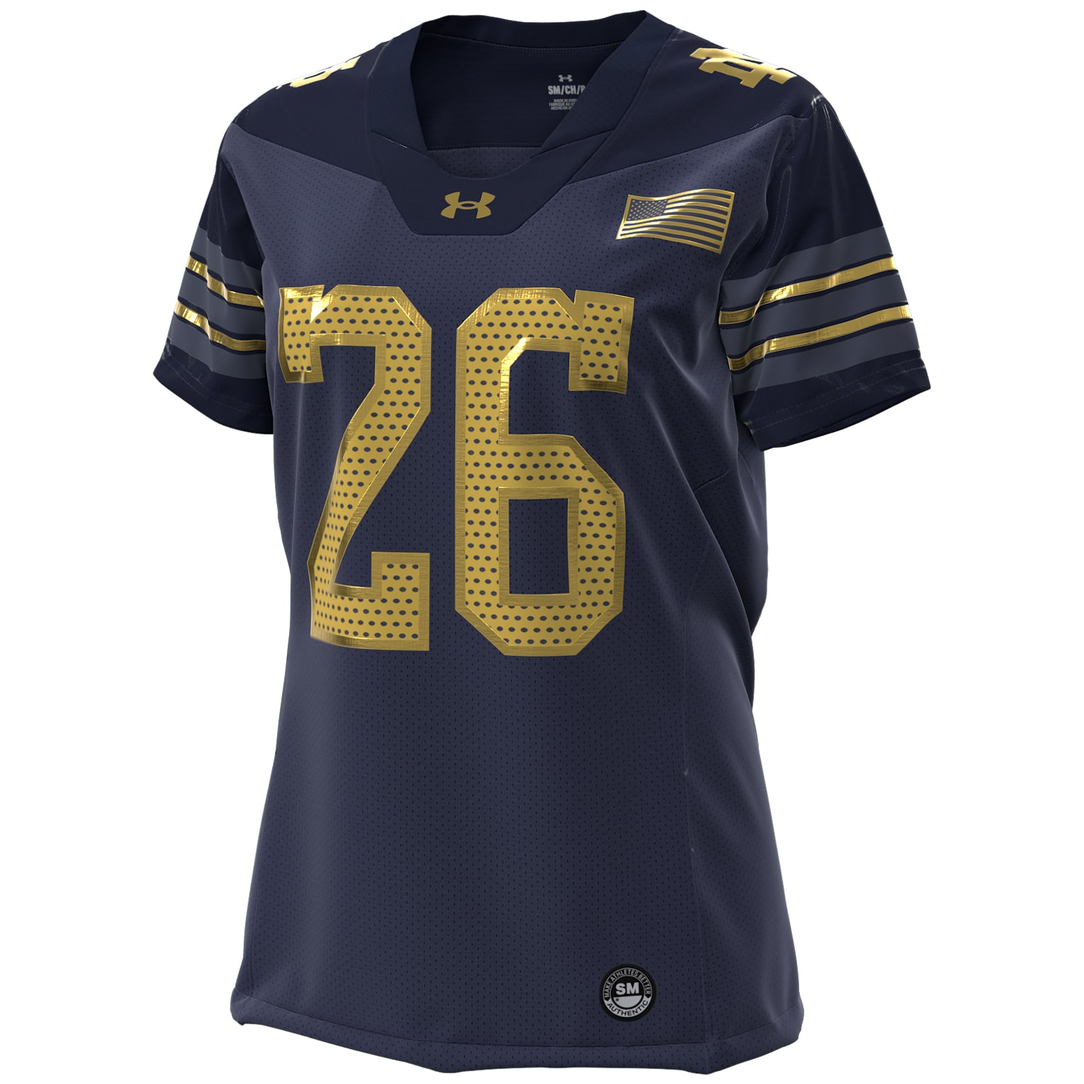 Shamrock Notre Dame Fighting Irish Replica Jersey No.26 Navy NCAA College Football Fan Wear