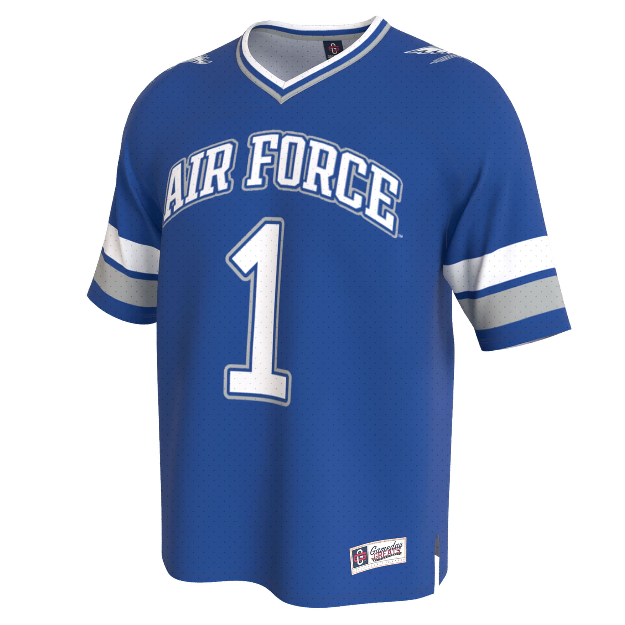 Collegiate Fashion Air Force Falcons Game Jersey Royal NCAA College Football Fan Wear Collegiate Fashion