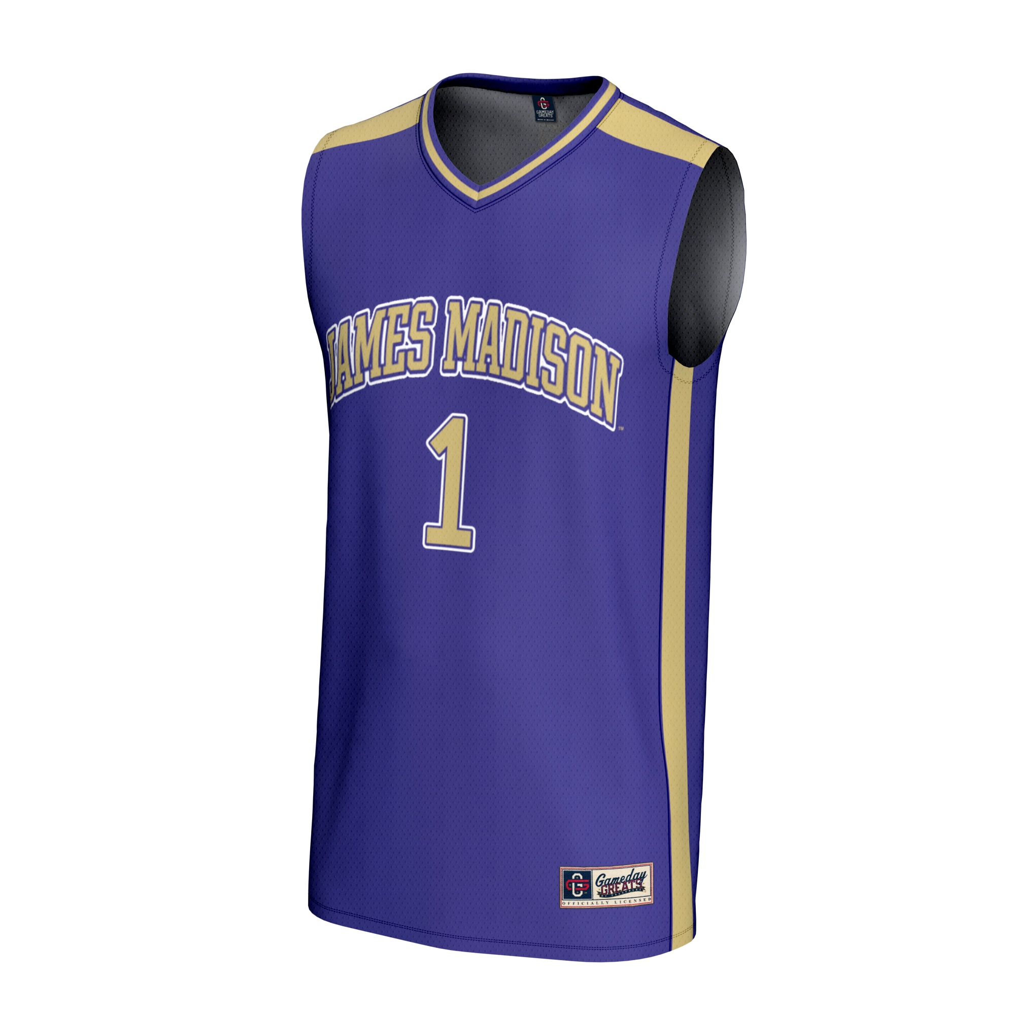 Collegiate Basketball Fashion James Madison Dukes Game Jersey Purple NCAA College Basketball Fan Wear