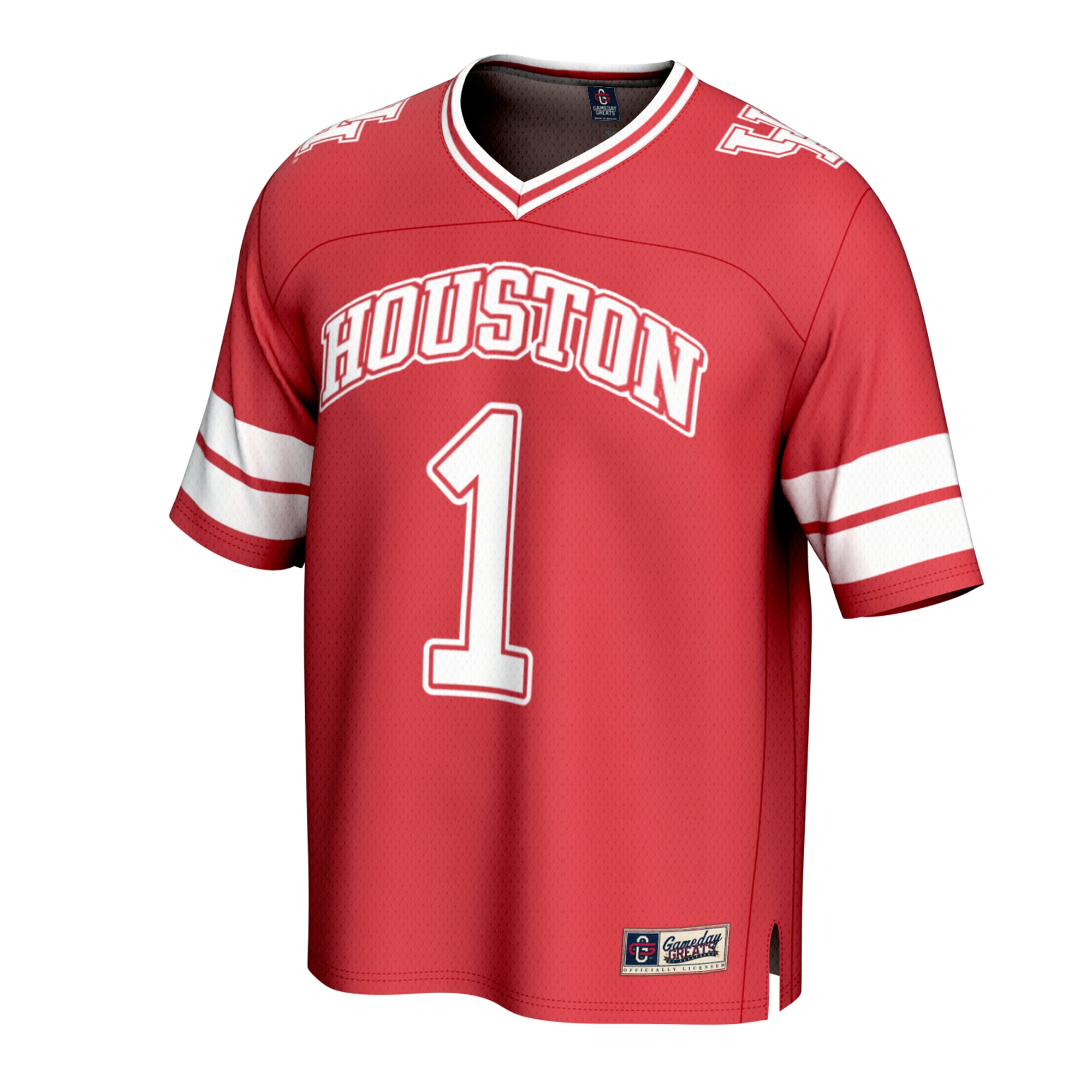 Collegiate Fashion Houston Cougars Game Jersey Red NCAA College Football Fan Wear Collegiate Fashion