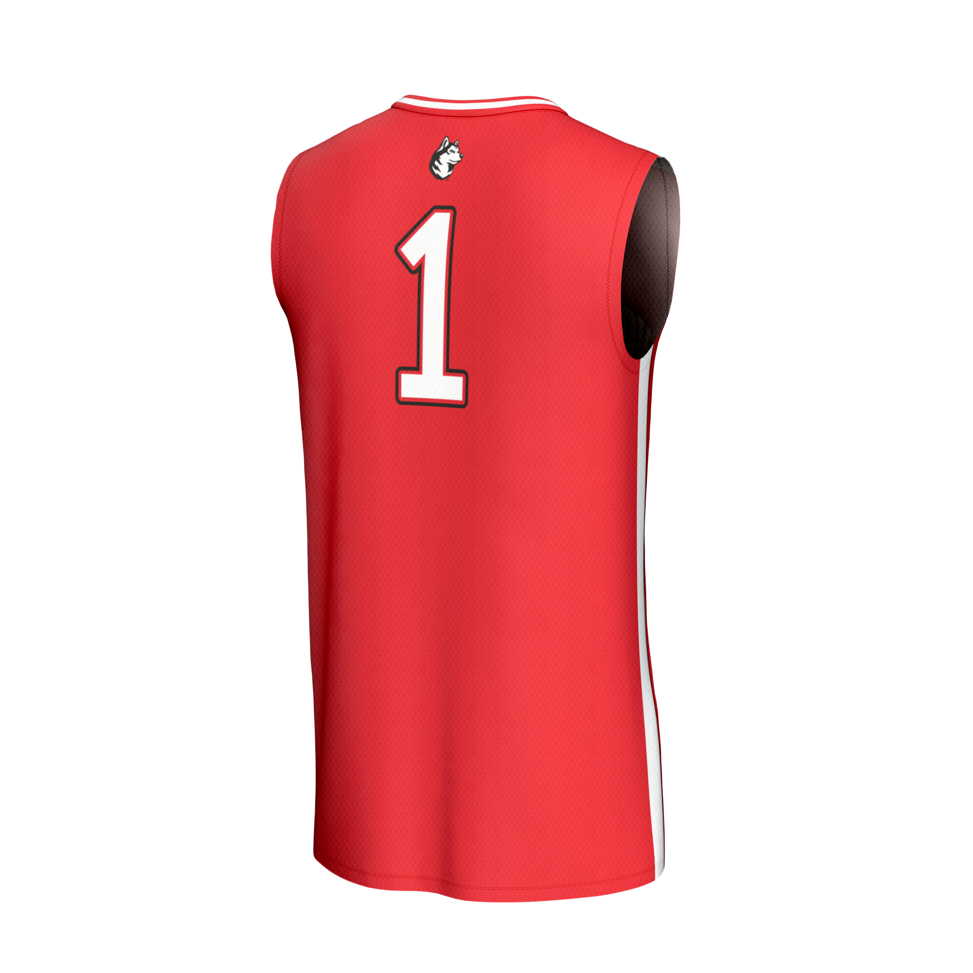 Fashion Northeastern Huskies Jersey No.1 Red NCAA College Basketball Fan Wear Fashion