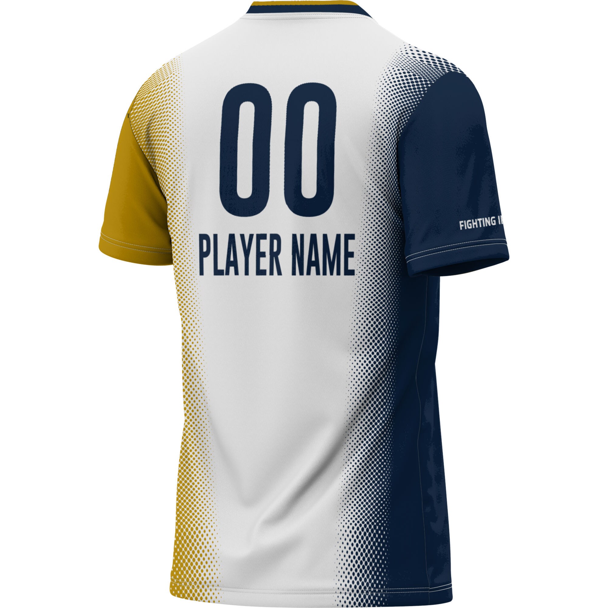 NIL Pick- Soccer Notre Dame Fighting Irish Player Jersey White NCAA College Soccer Fan Wear NIL Pick- Soccer