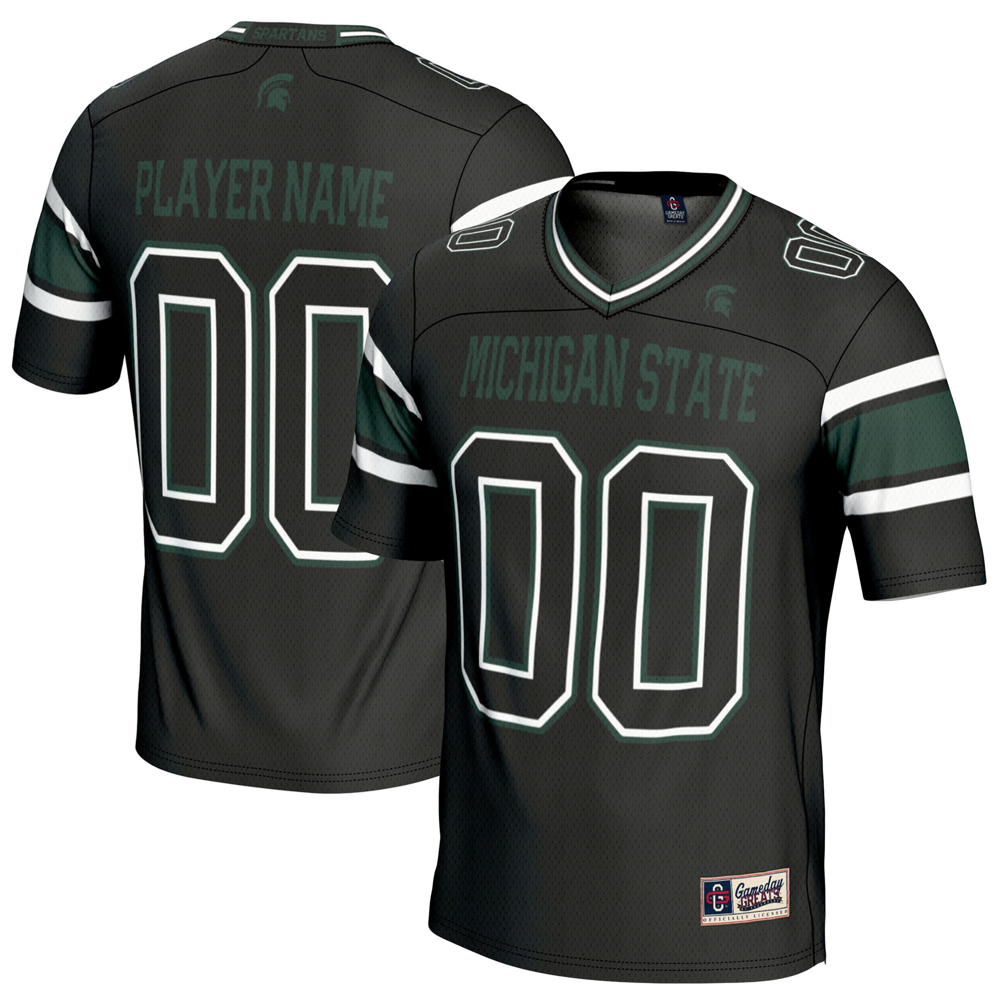 NIL Pick Michigan State Spartans Player Jersey Black NCAA College Football Fan Wear NIL Pick