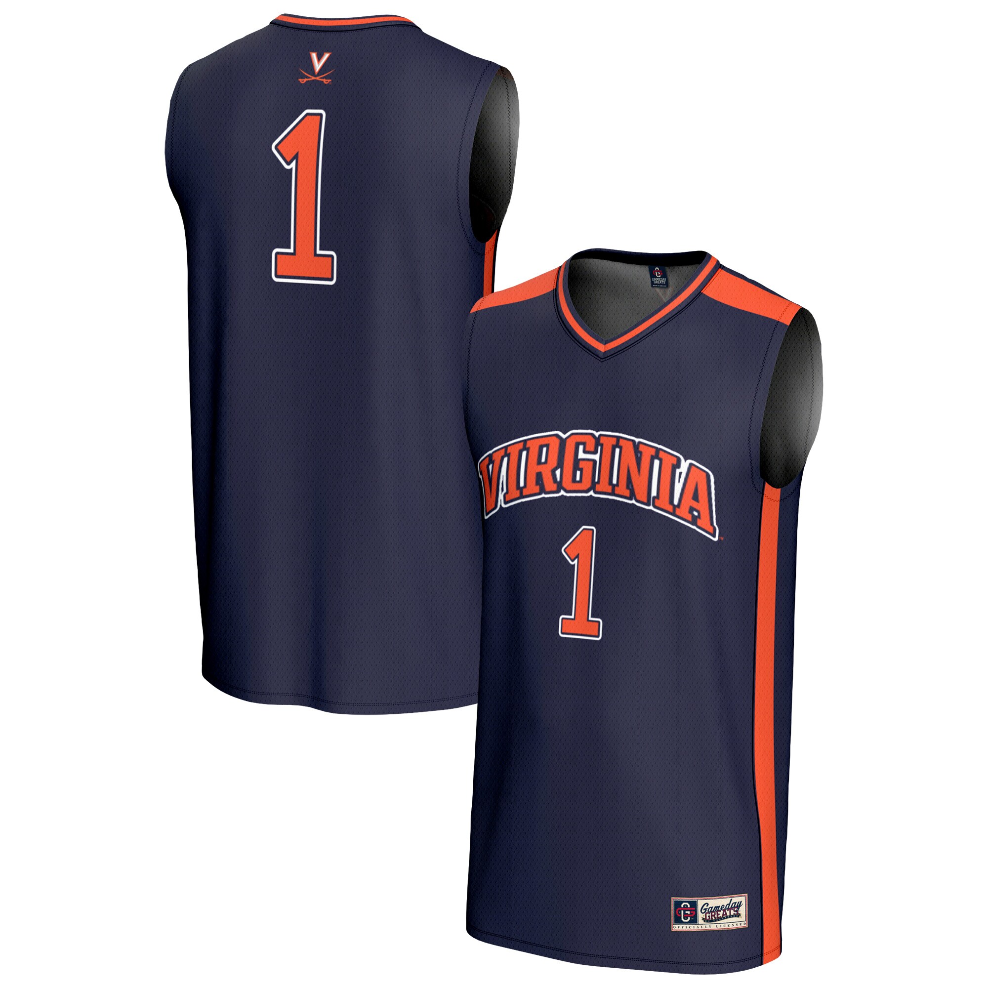 Basketball Fashion Virginia Cavaliers Game Jersey Navy NCAA College Basketball Fan Wear