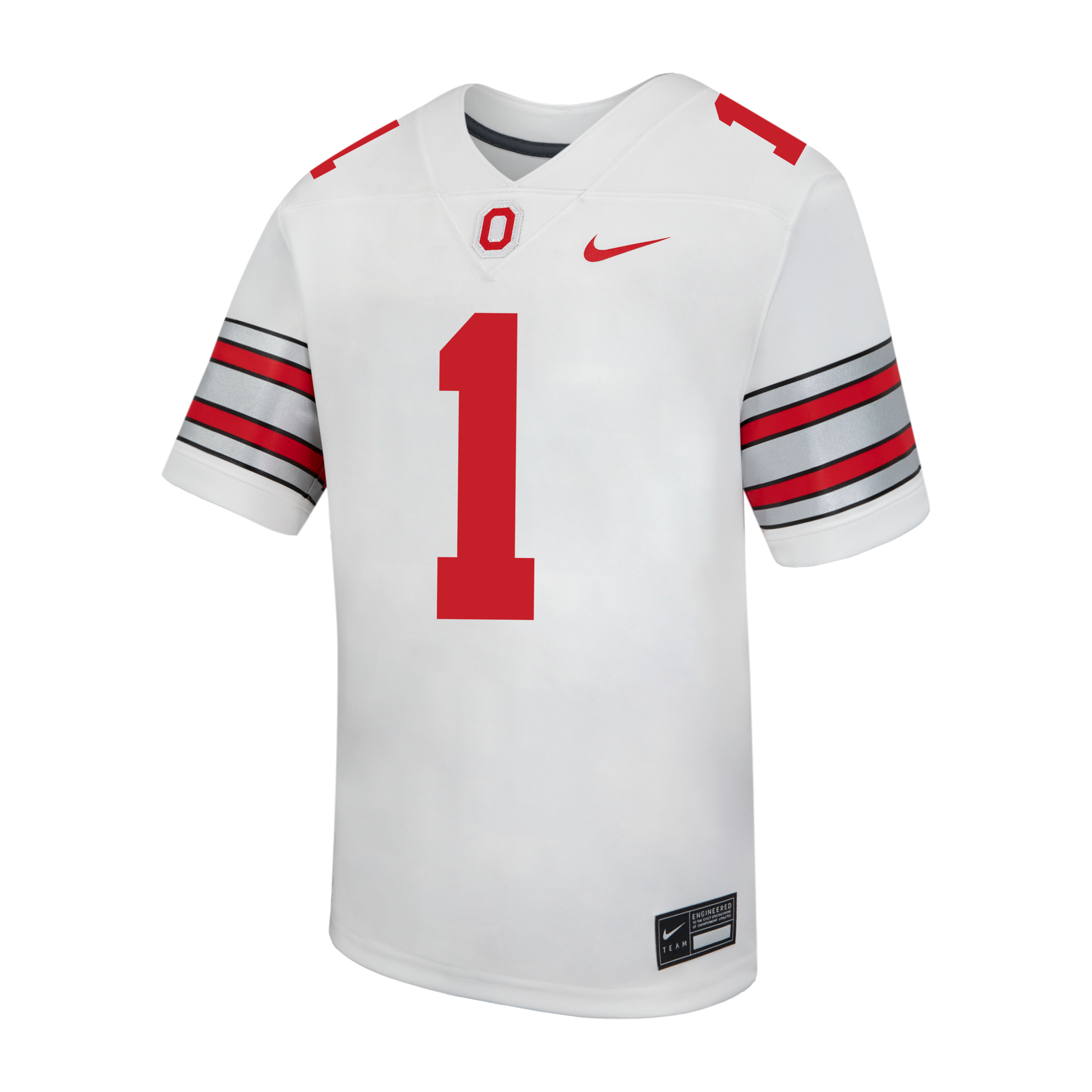 Ohio State Buckeyes Replica Jersey No.1 White NCAA College Football Fan Wear