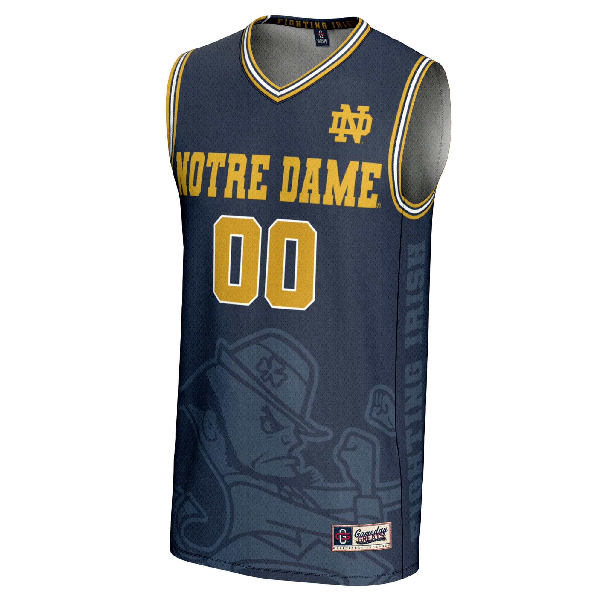 NIL Pick- Basketball Notre Dame Fighting Irish Player Jersey Navy NCAA College Basketball Fan Wear NIL Pick- Basketball