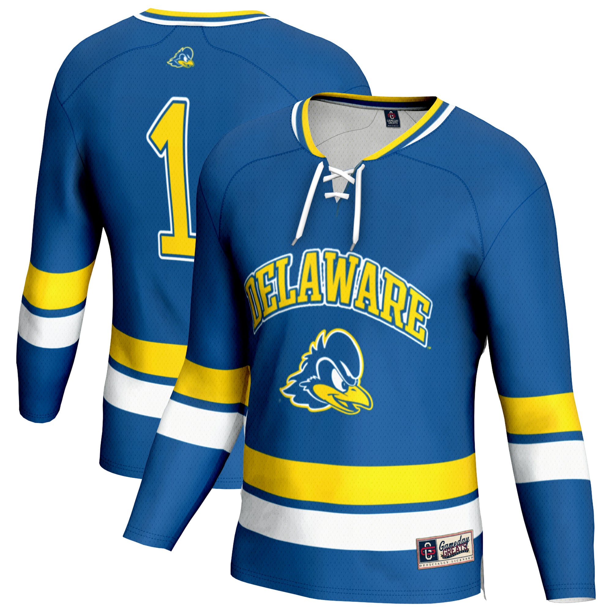 Street Delaware Fightin' Blue Hens Jersey Royal NCAA College Hockey Fan Wear Street