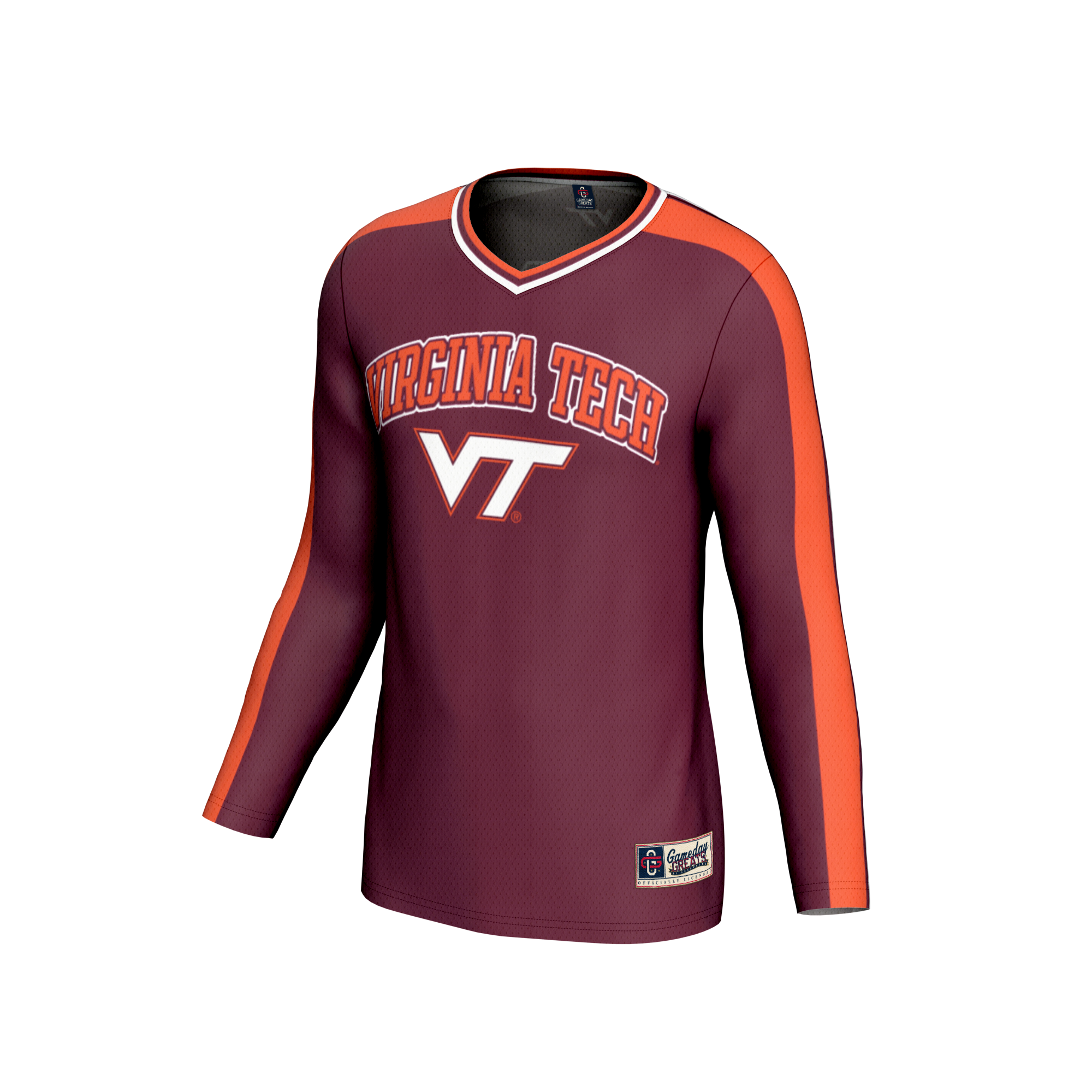 Volleyball Fashion Virginia Tech Hokies Game Jersey Maroon NCAA College Volleyball Fan Wear