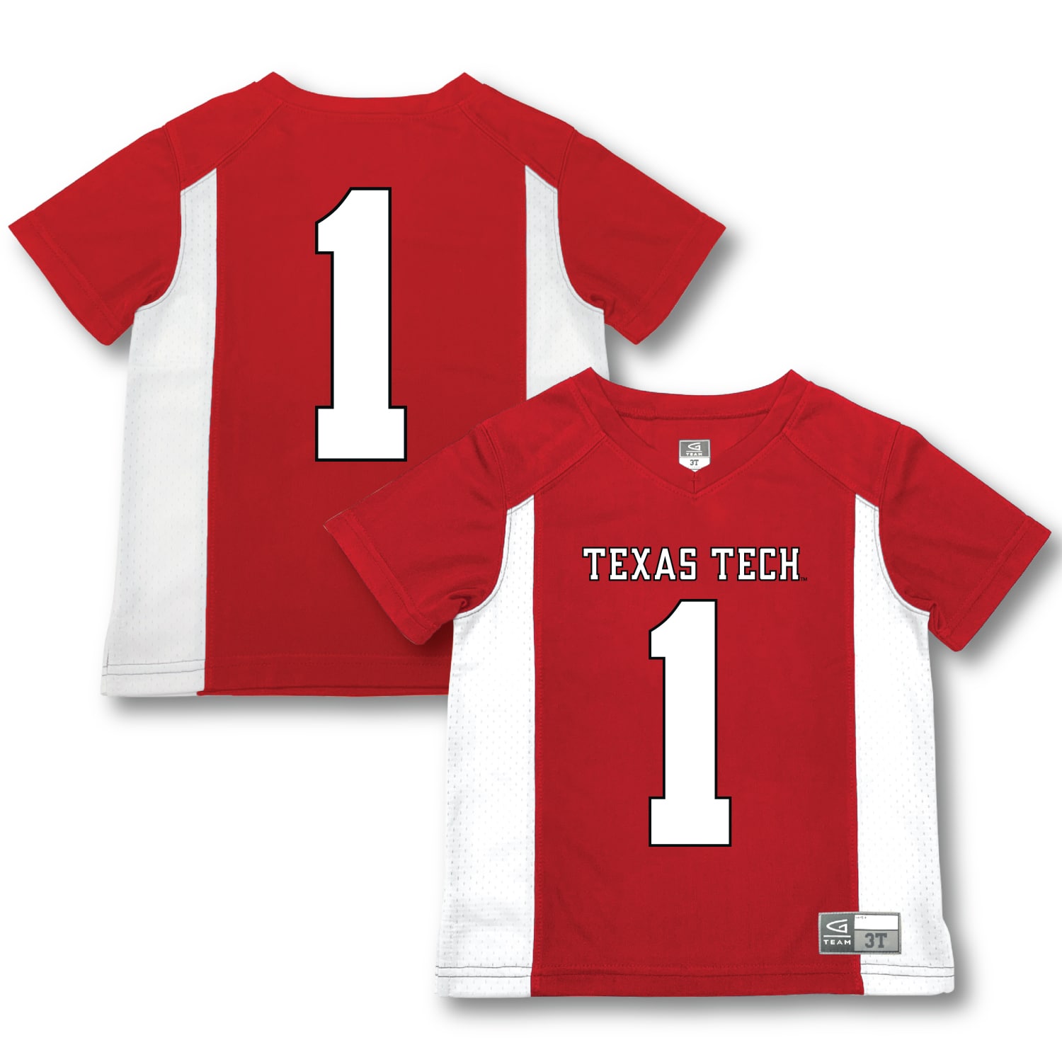 Garb Texas Tech Red Raiders Jersey No.1 Red NCAA College Football Fan Wear Garb