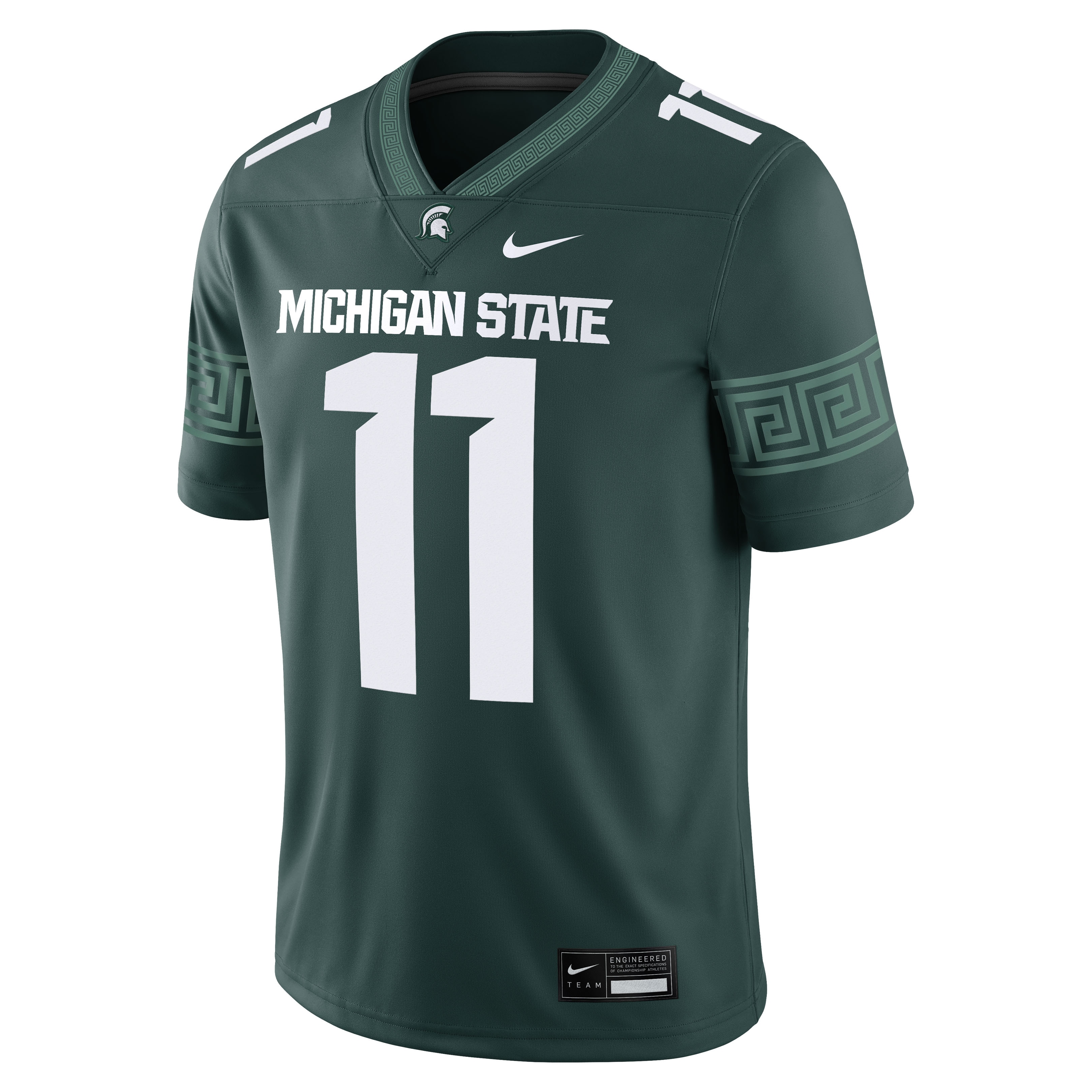 Alessio Milivojevic Michigan State Spartans Game Jersey Green NCAA College Football Fan Wear