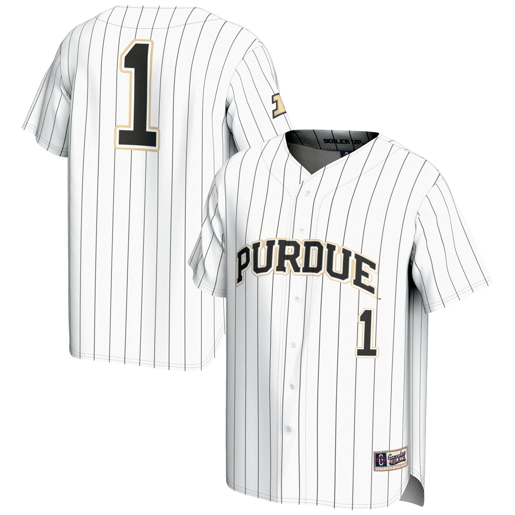 Baseball Purdue Boilermakers Game Jersey White NCAA College Baseball Fan Wear