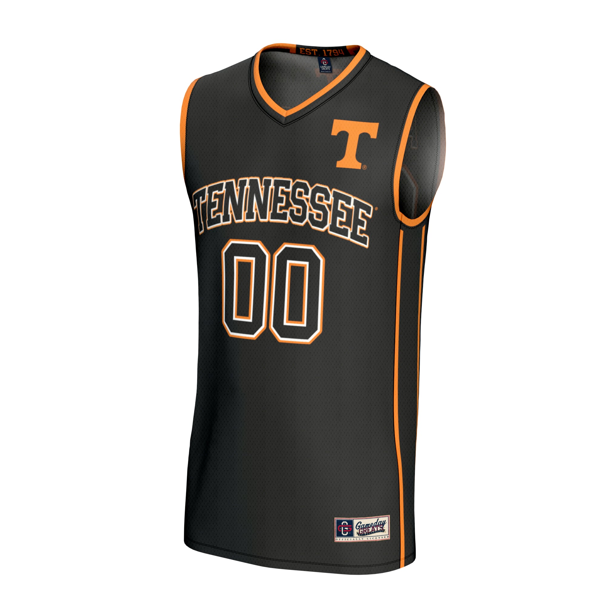 Collegiate Basketball NIL Tennessee Volunteers Game Jersey Black NCAA College Basketball Fan Wear Collegiate Basketball NIL