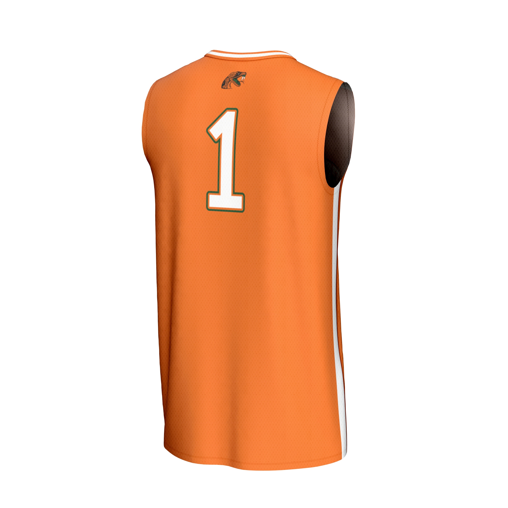 Collegiate Basketball Fashion Florida A&M Rattlers Game Jersey Orange NCAA College Basketball Fan Wear Collegiate Basketball Fashion